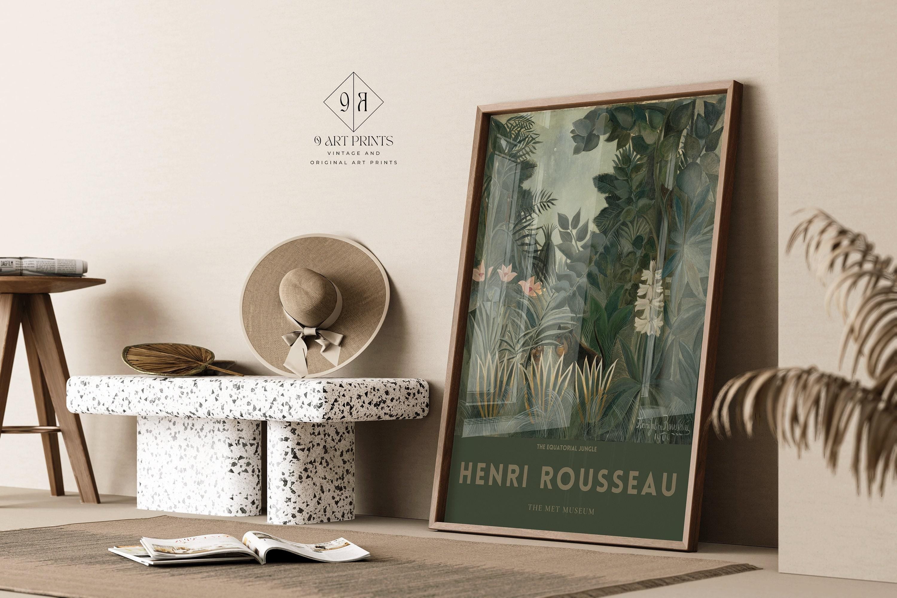 Henri Rousseau - The EQUATORIAL JUNGLE | Famous Art (available handframed or unframed) - 9ArtPrints