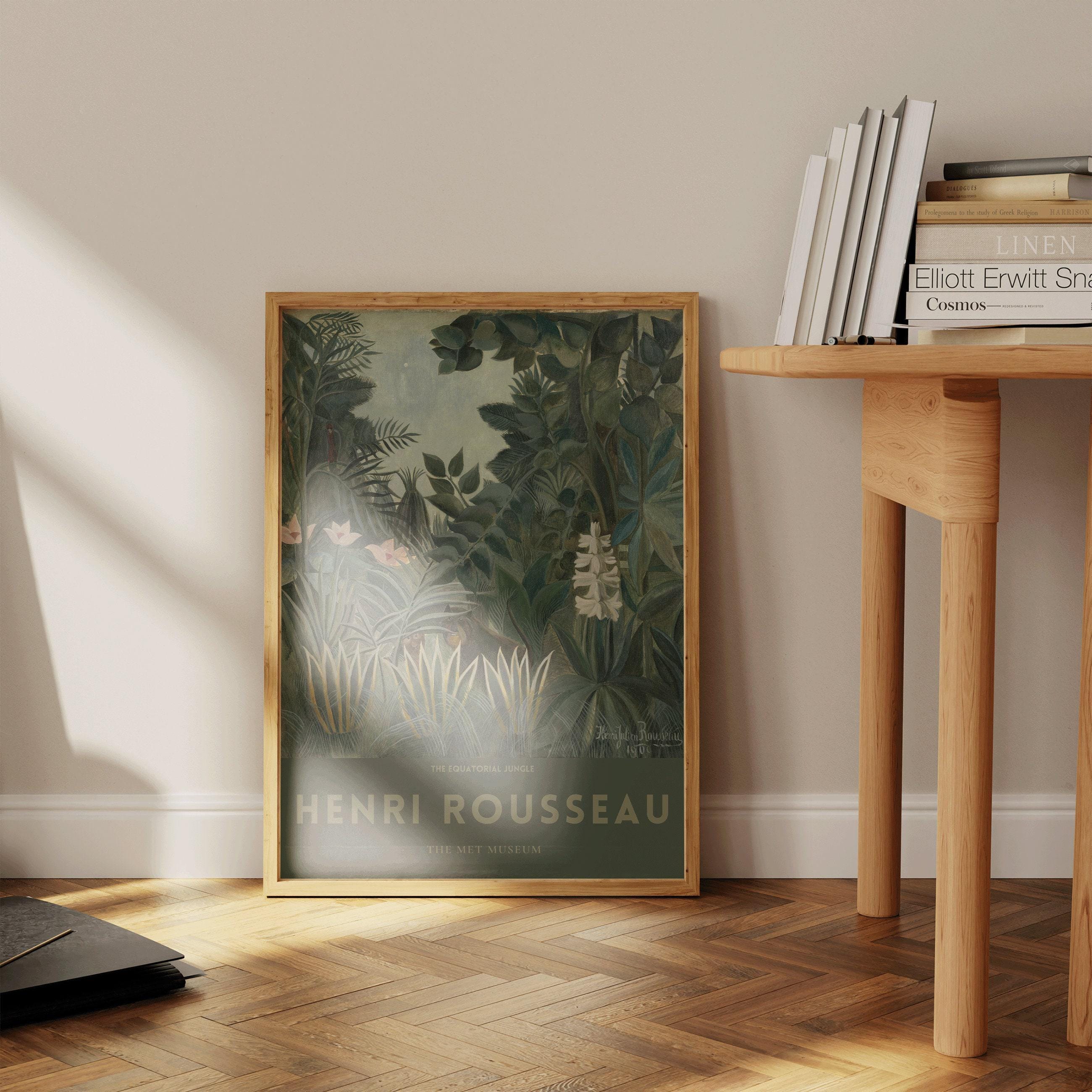 Henri Rousseau - The EQUATORIAL JUNGLE | Famous Art (available handframed or unframed) - 9ArtPrints