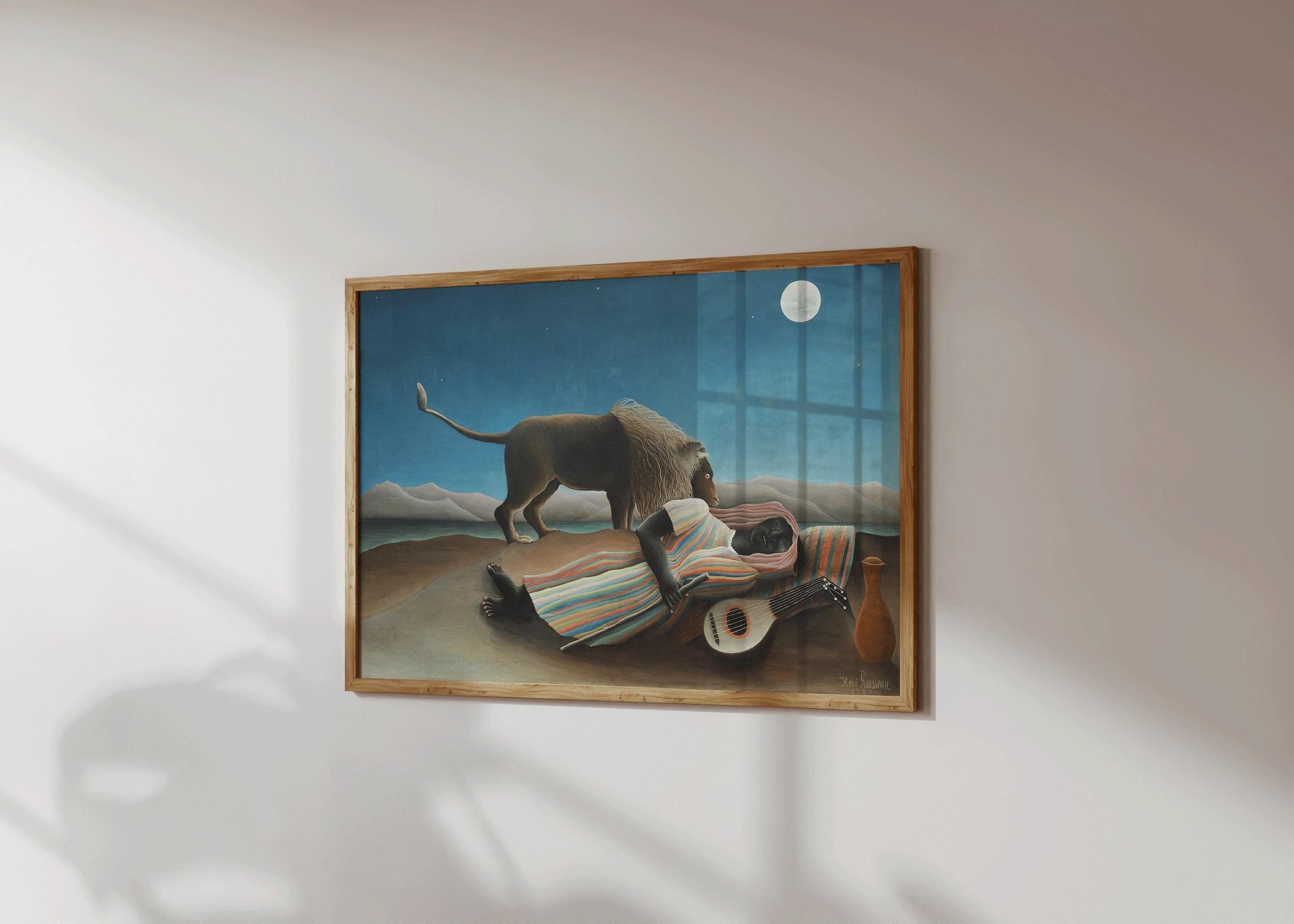 Henri Rousseau - The Sleeping Gypsy | Famous Art