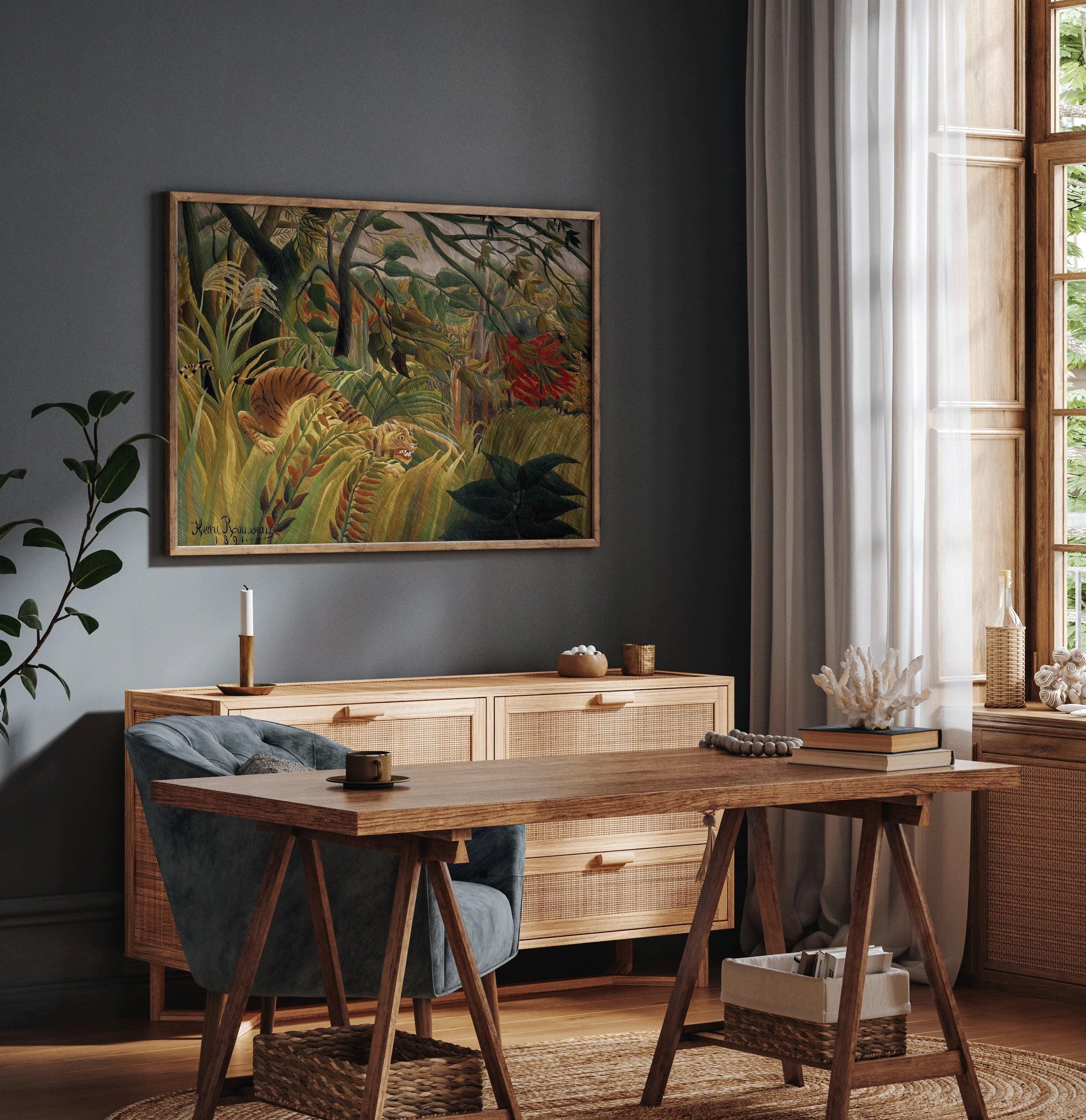 Henri Rousseau - Tiger in a Tropical Jungle | Famous Art