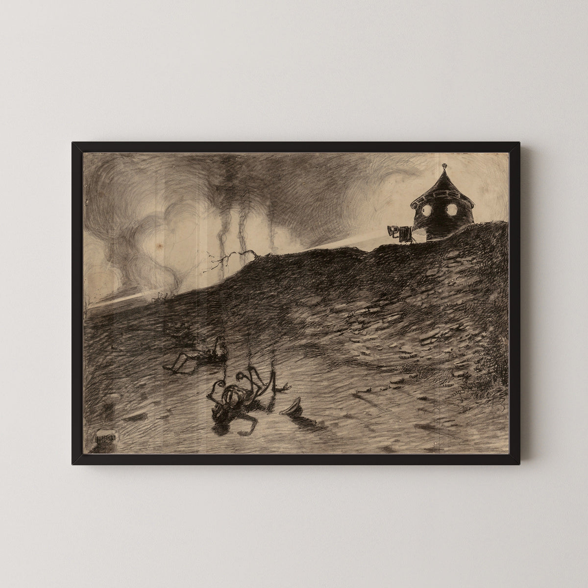 Henrique Alvim Corrêa — Martian Viewing the Carnage (1906) | Science Fiction Illustration Print - 9ArtPrints
