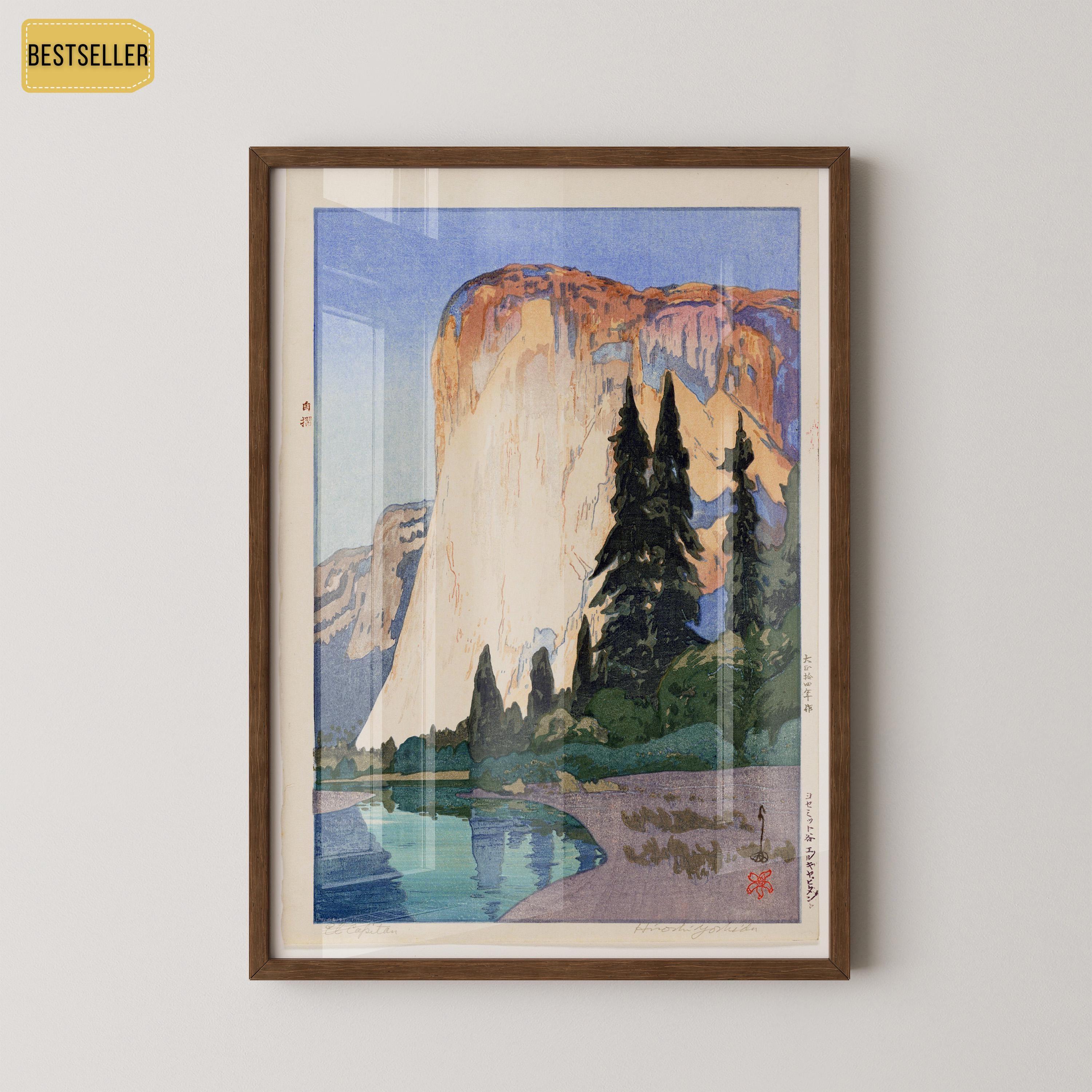 Hiroshi Yoshida – El Capitan | PRINT | One of the most loved prints | Vintage Japanese Woodblock Art available framed - 9ArtPrints