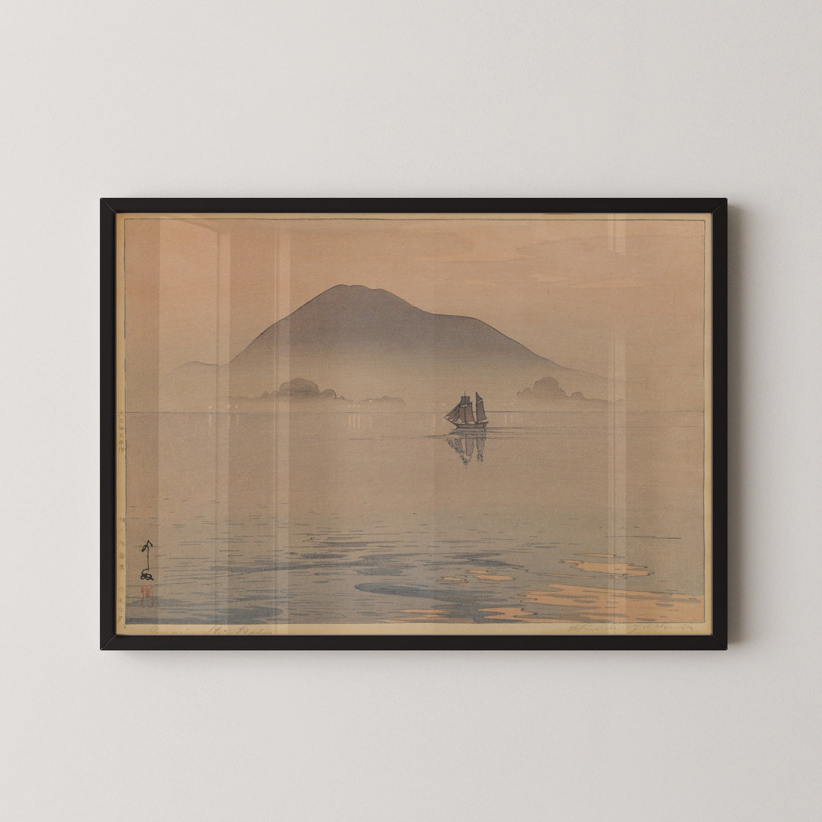 Hiroshi Yoshida — Evening After Rain, Inland Sea | Japanese Woodblock Print (Shin Hanga) - 9ArtPrints