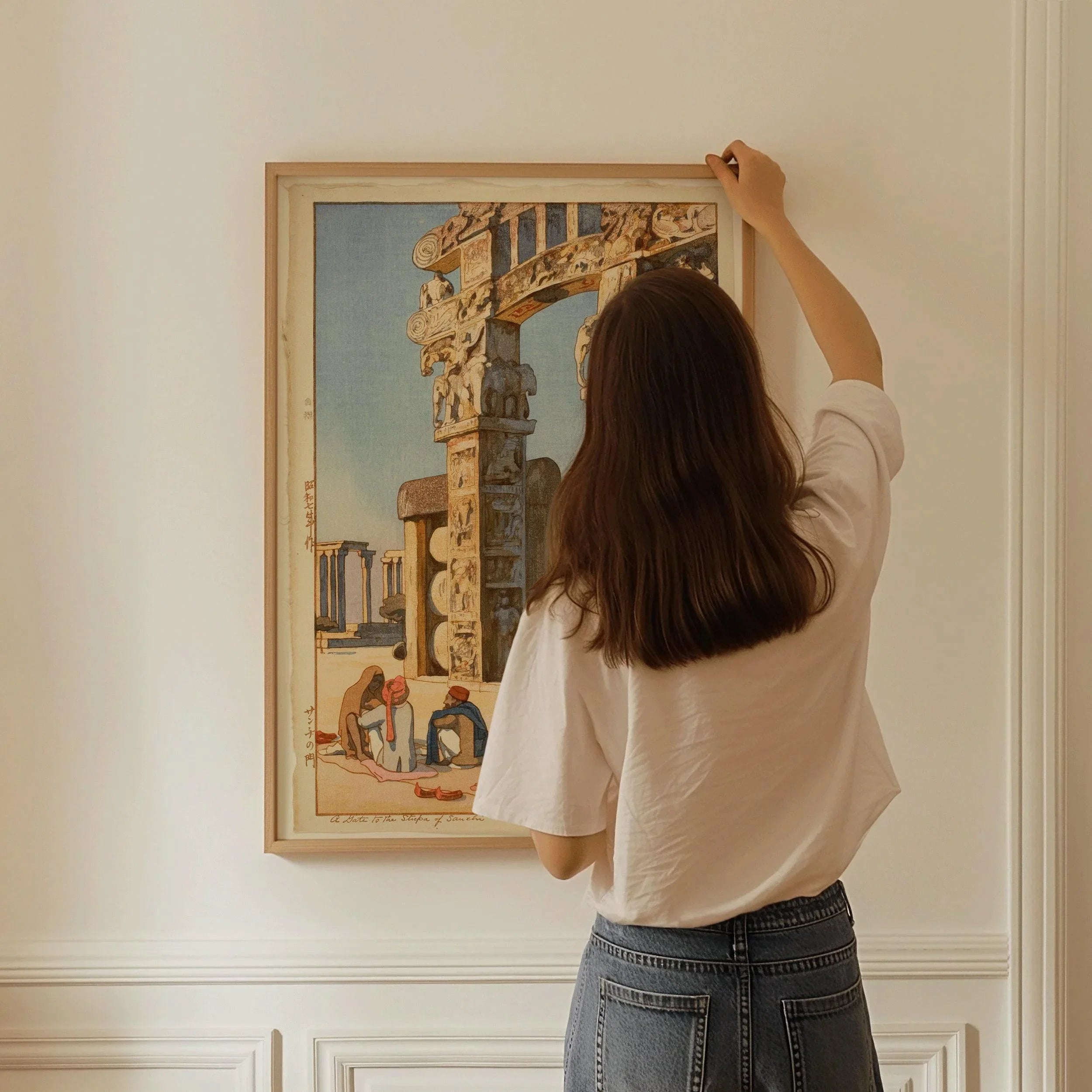 Hiroshi Yoshida – Gate to the Stupa at Sanchi | PRINT | Vintage Japanese Woodblock Art