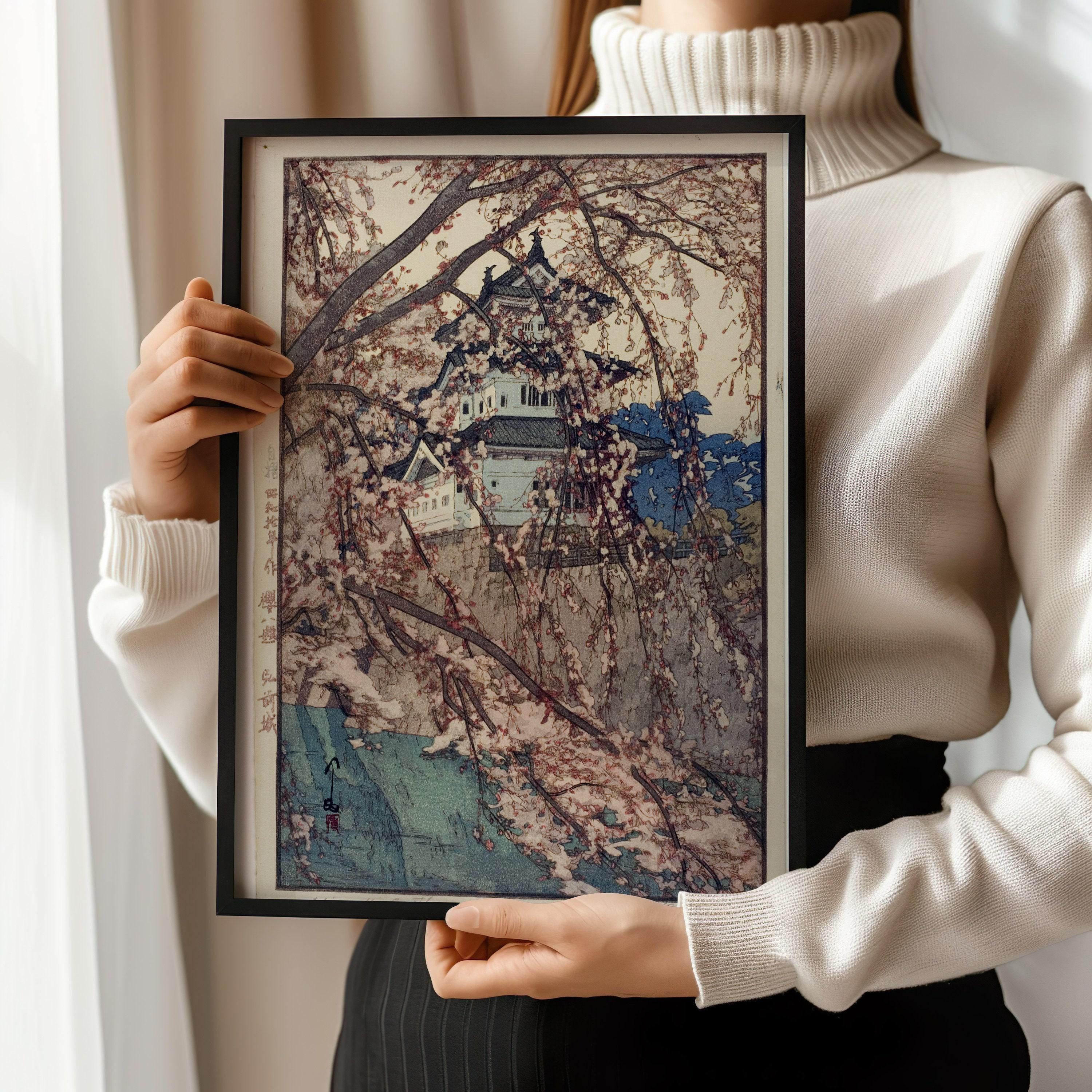 Hiroshi Yoshida Hirasaki Castle Print: Vintage Japanese Woodblock Art - 9ArtPrints