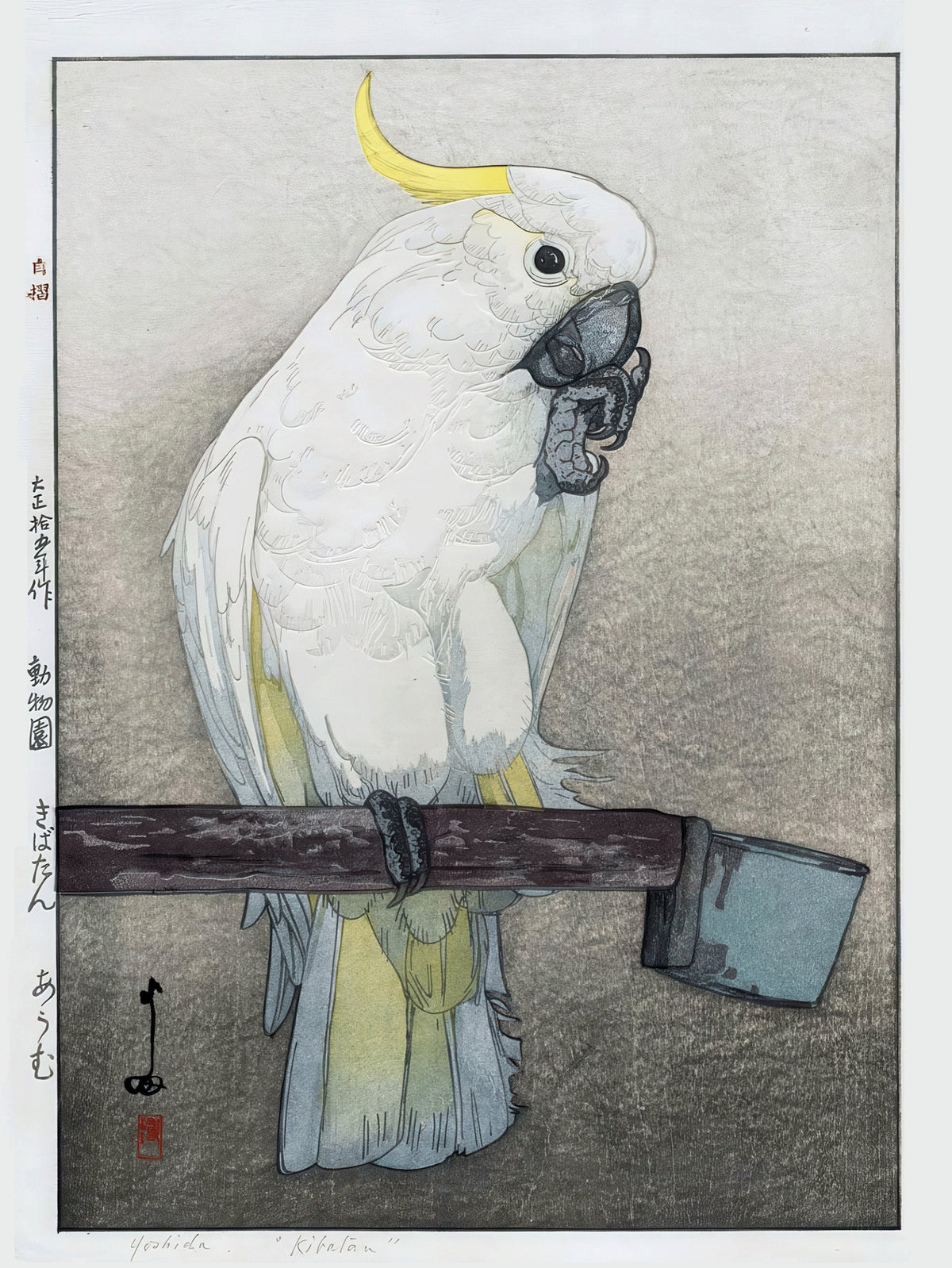 Hiroshi Yoshida — Kibatan Parrot | Japanese Woodblock Print (Shin Hanga) - 9ArtPrints