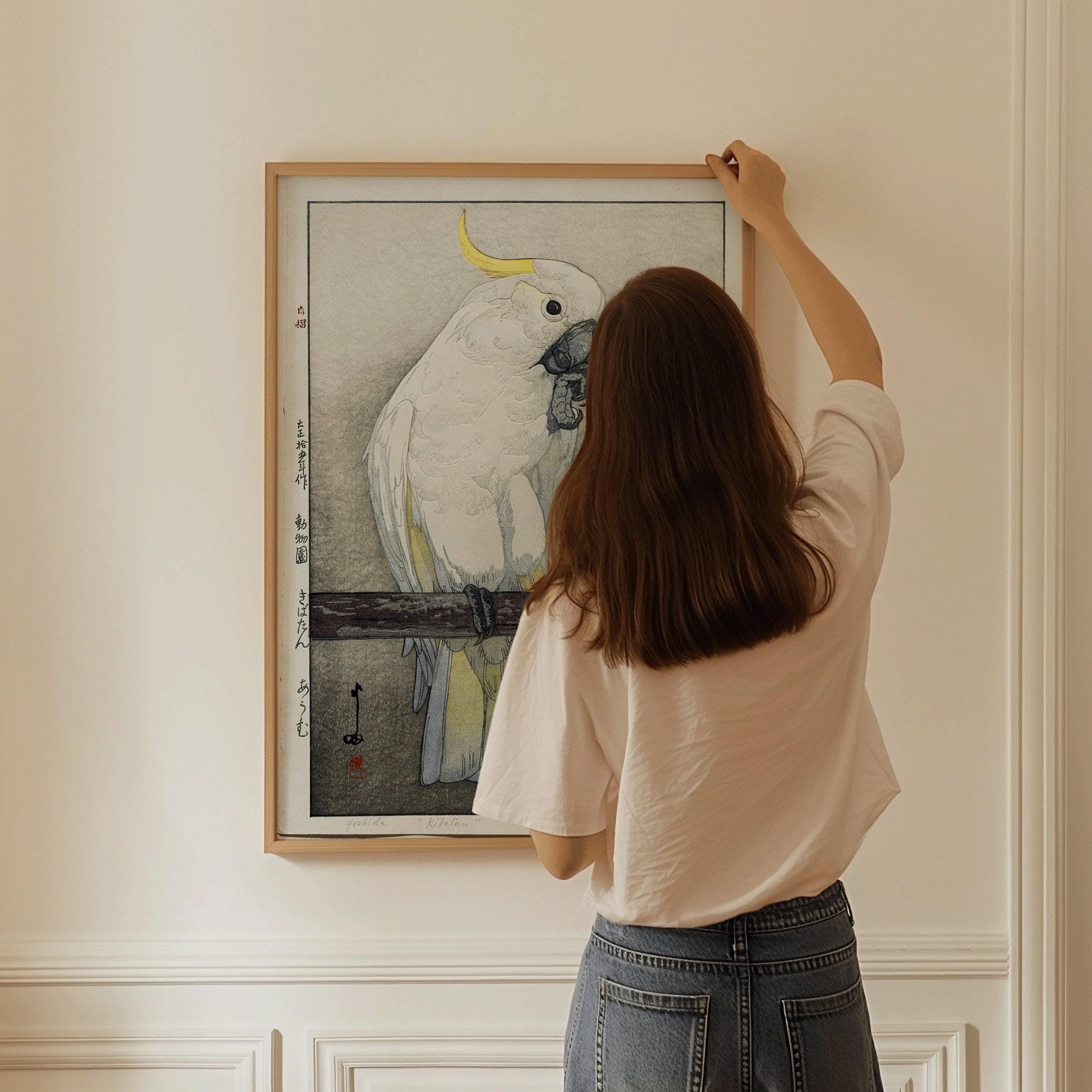 Hiroshi Yoshida Kibatan Parrot Print: Vintage Japanese Woodblock Art - 9ArtPrints