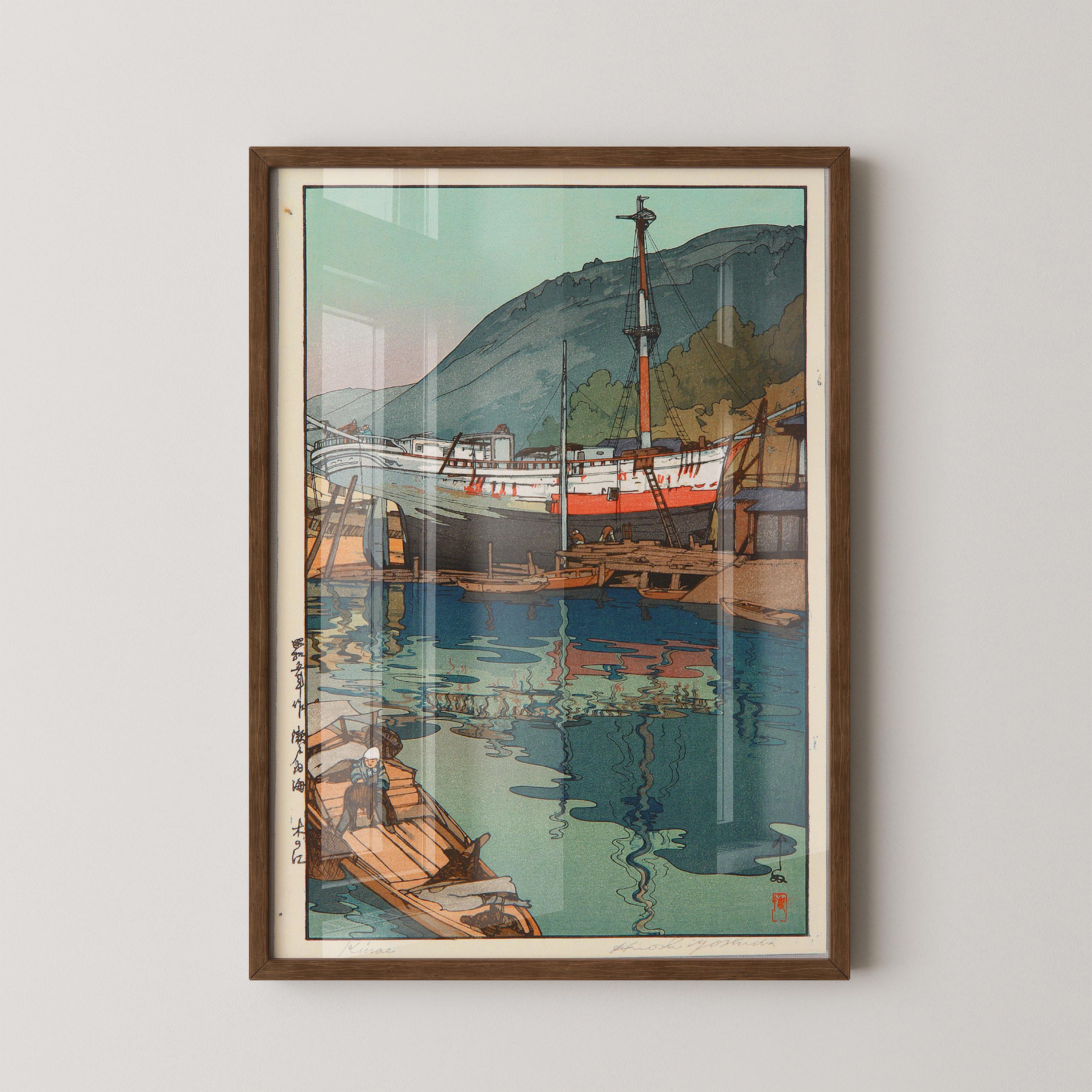 Hiroshi Yoshida Kinoe Print: Vintage Japanese Woodblock Art - 9ArtPrints