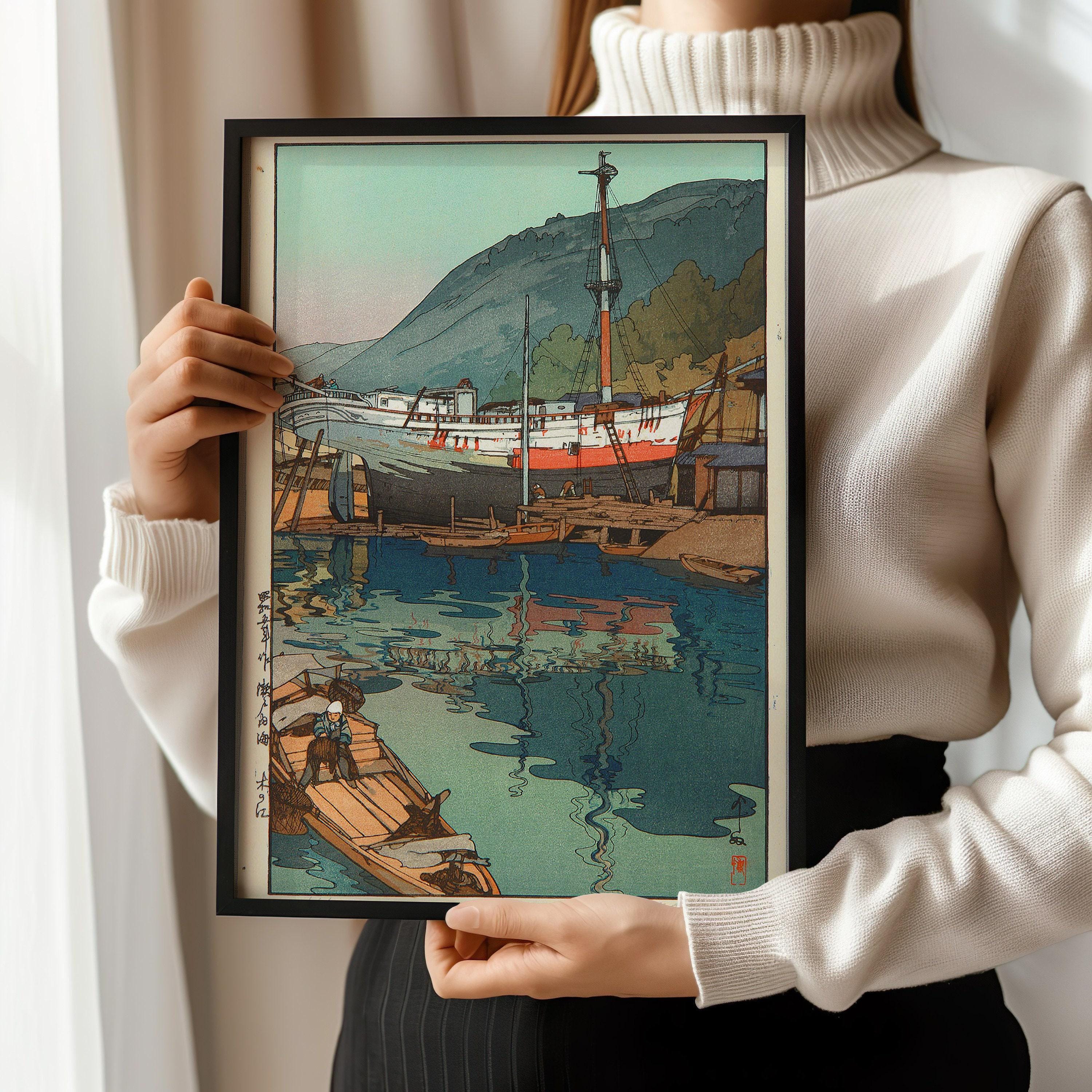 Hiroshi Yoshida Kinoe Print: Vintage Japanese Woodblock Art - 9ArtPrints