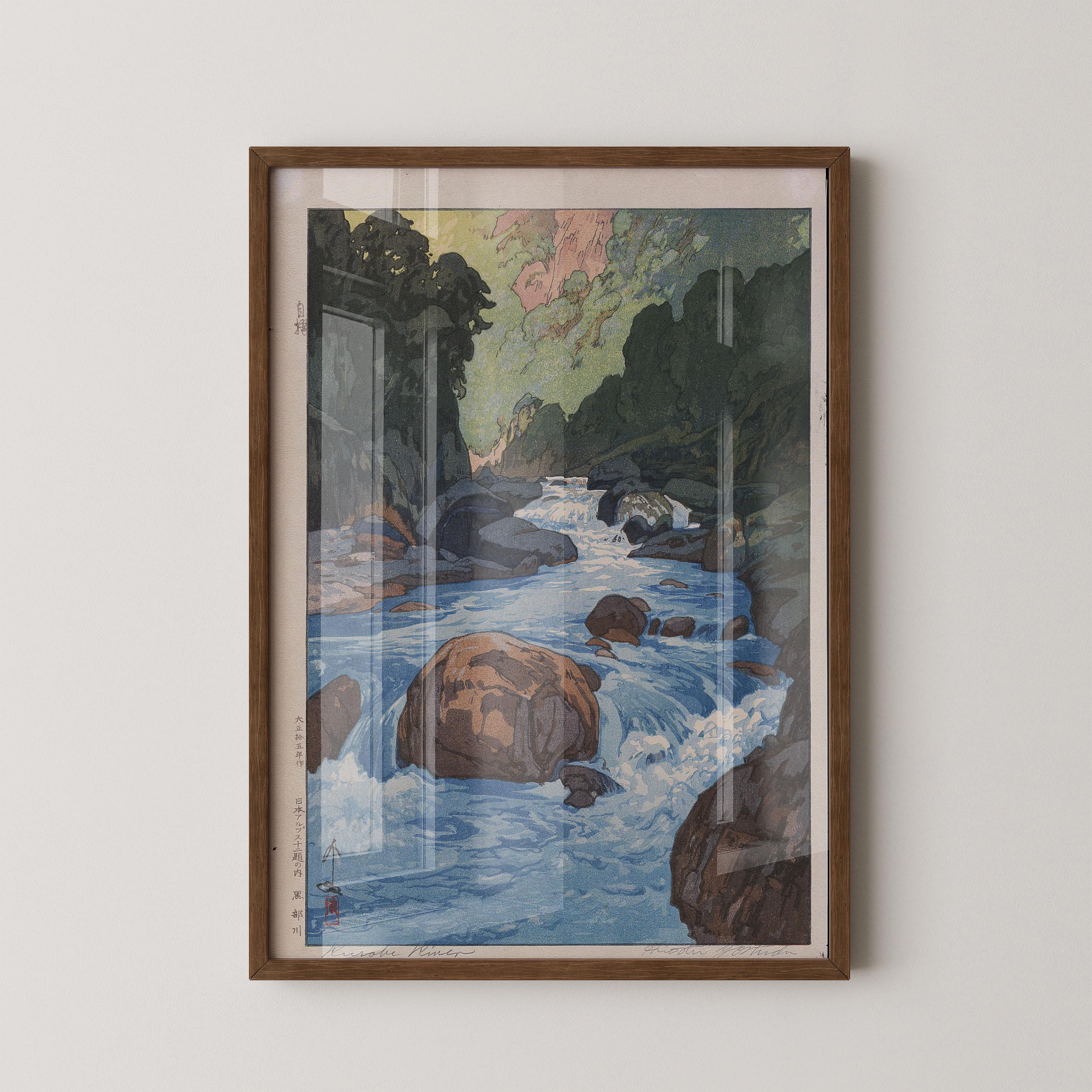 Hiroshi Yoshida – Kurobe River | PRINT | Vintage Japanese Woodblock Art