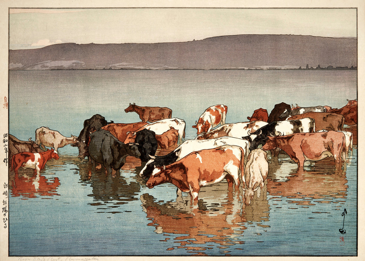 Hiroshi Yoshida — Midday Rest, Numazaki | Japanese Woodblock Print (Shin Hanga) - 9ArtPrints
