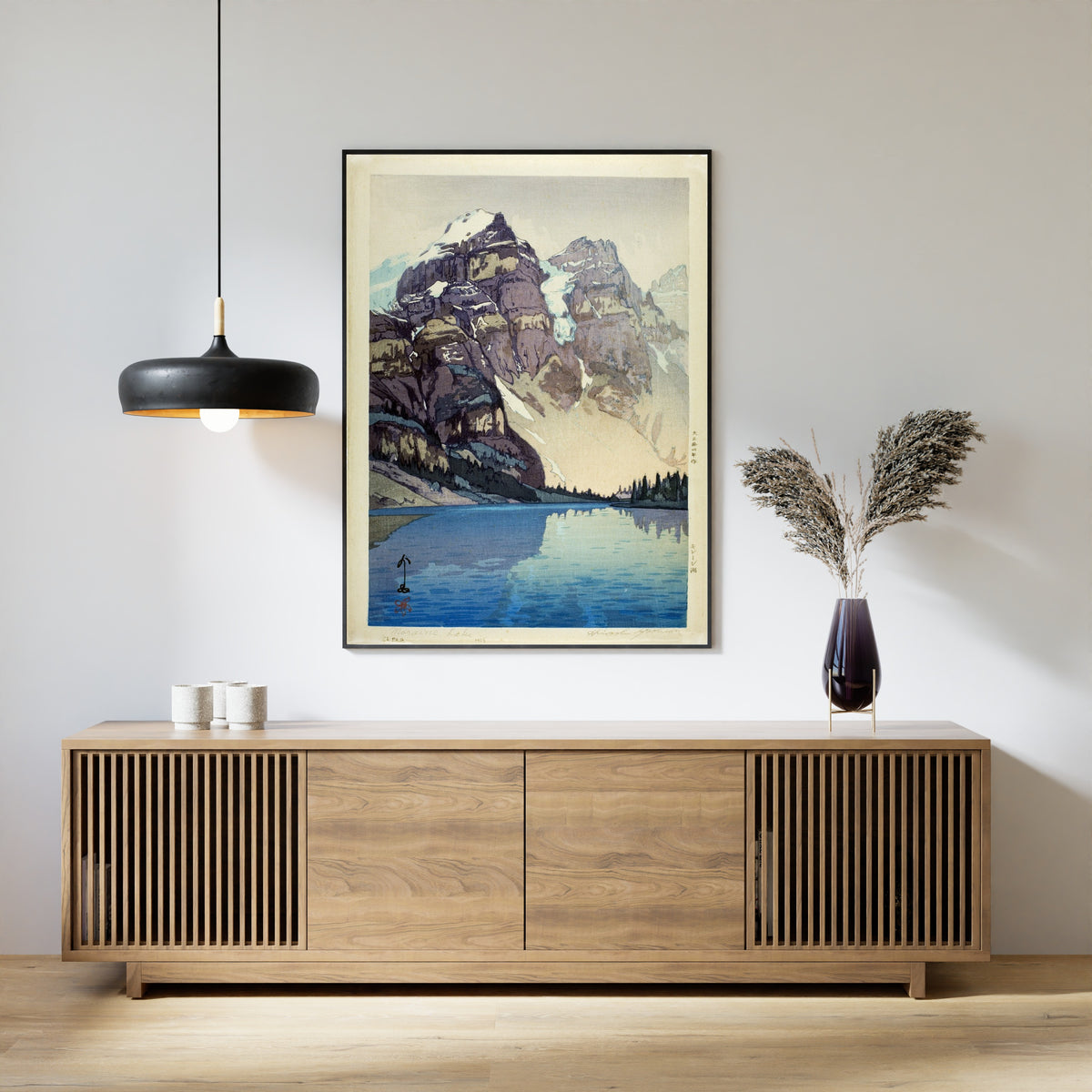 Hiroshi Yoshida Moraine Lake Giclee Print: Vintage Japanese Woodblock Art - 9ArtPrints