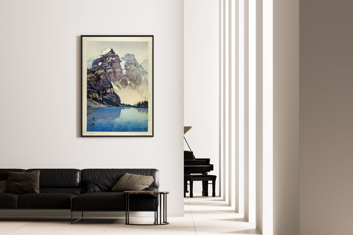 Hiroshi Yoshida Moraine Lake Giclee Print: Vintage Japanese Woodblock Art - 9ArtPrints
