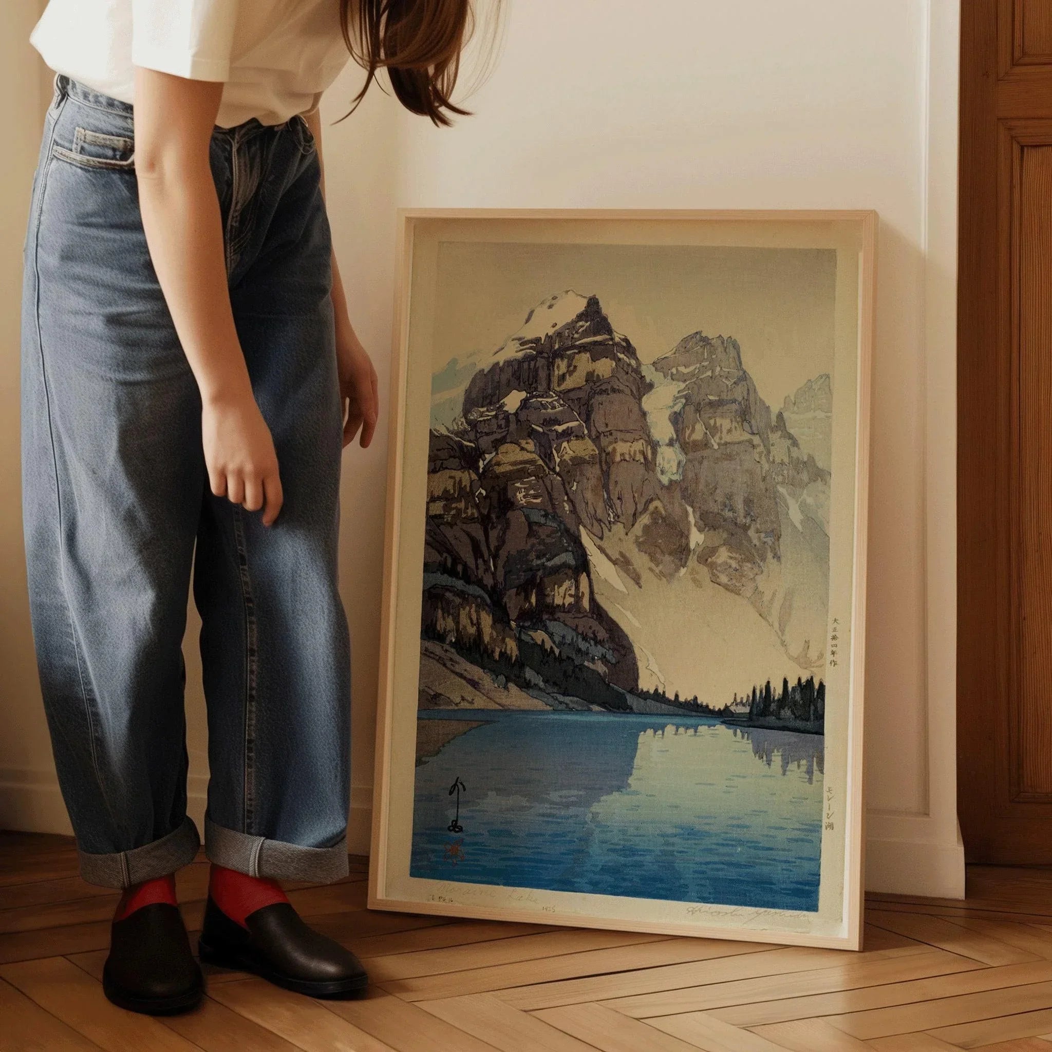 Hiroshi Yoshida – Moraine Lake | PRINT | One of Our Most Beautiful & Tranquil Vintage Japanese Woodblock Art available framed - 9ArtPrints