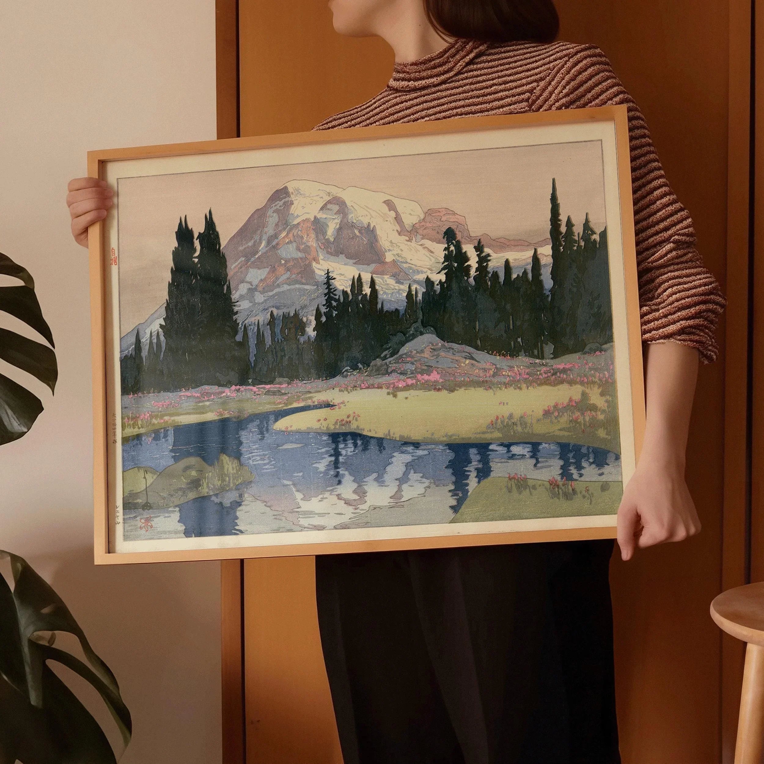 Hiroshi Yoshida – Mount Rainier | PRINT | Vintage Japanese Woodblock Art