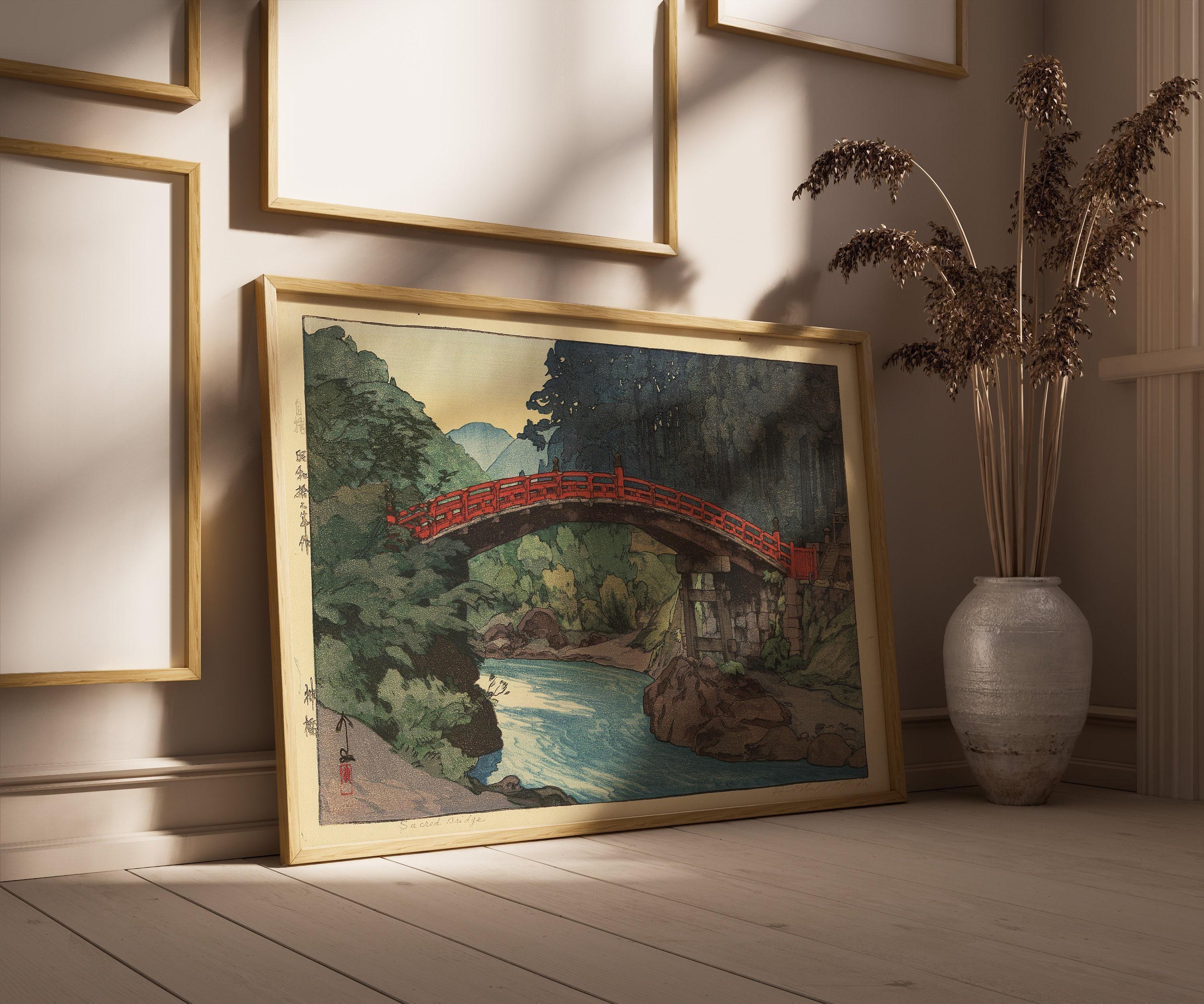 Hiroshi Yoshida Sacred Bridge Print: Vintage Japanese Woodblock Art - 9ArtPrints