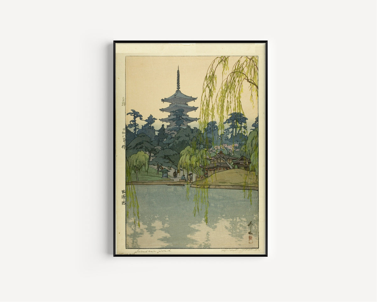 Hiroshi Yoshida — Sarusawa Pond | Japanese Woodblock Print (Shin Hanga) - 9ArtPrints