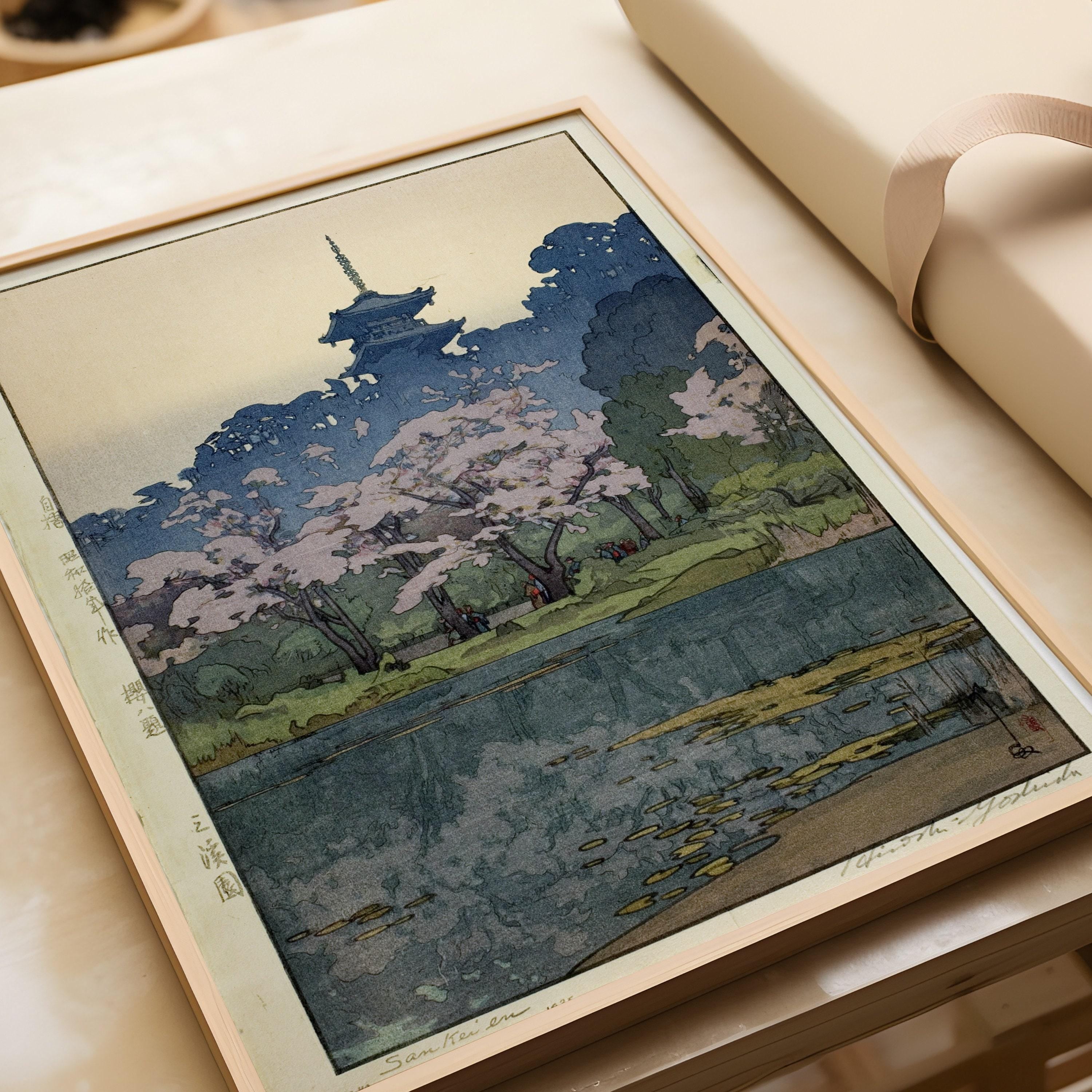 Hiroshi Yoshida Senkeien Print: Vintage Japanese Woodblock Art - 9ArtPrints