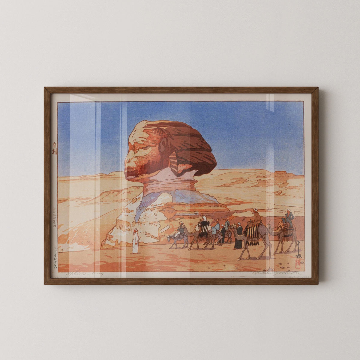 Hiroshi Yoshida — Sphinx at Day | Japanese Woodblock Print (Shin Hanga)