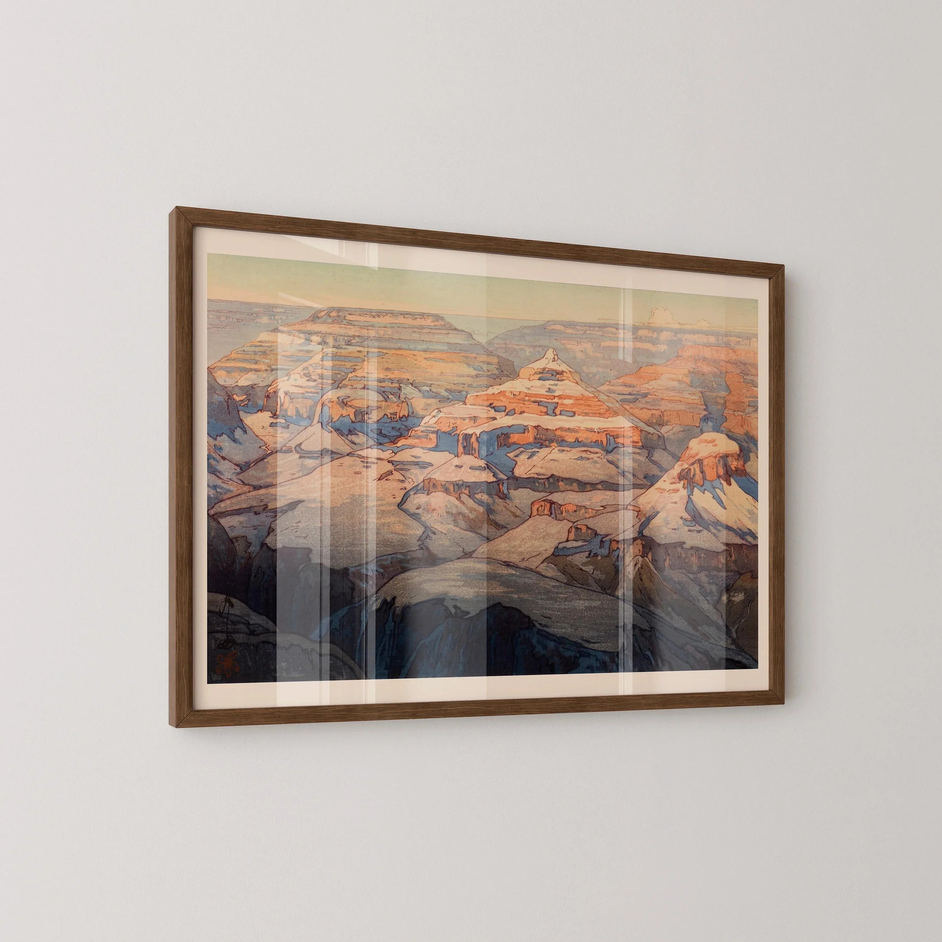 Hiroshi Yoshida - The Grand Canyon Giclee Print: Vintage Japanese Woodblock Art - 9ArtPrints