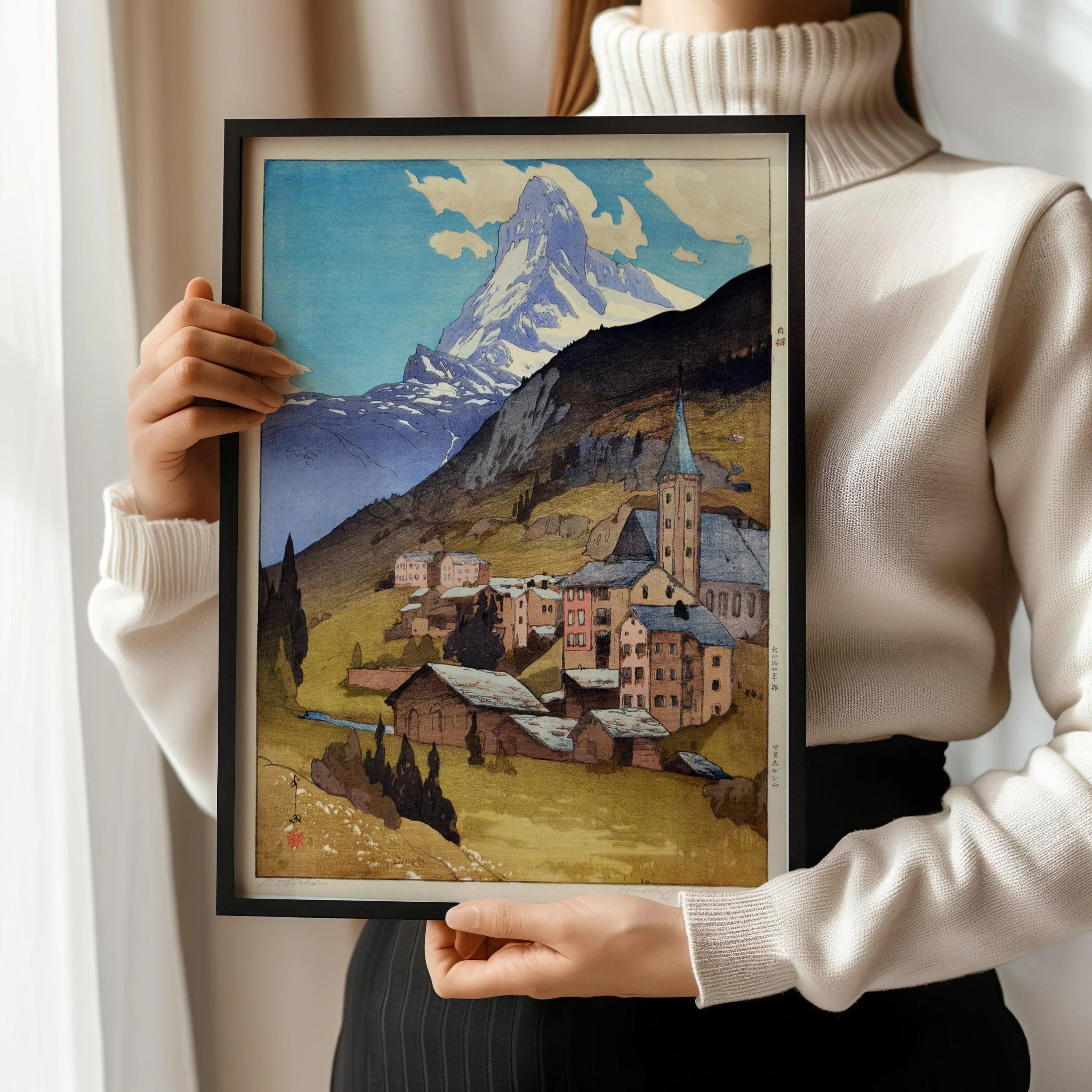 Hiroshi Yoshida – The Matterhorn | PRINT | Vintage Japanese Woodblock Art