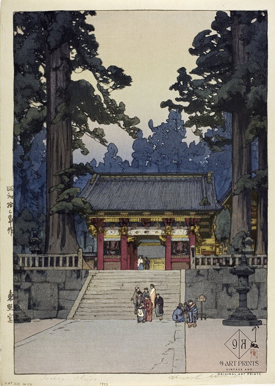 Hiroshi Yoshida Toshogu Shrine Print: Vintage Japanese Woodblock Art - 9ArtPrints