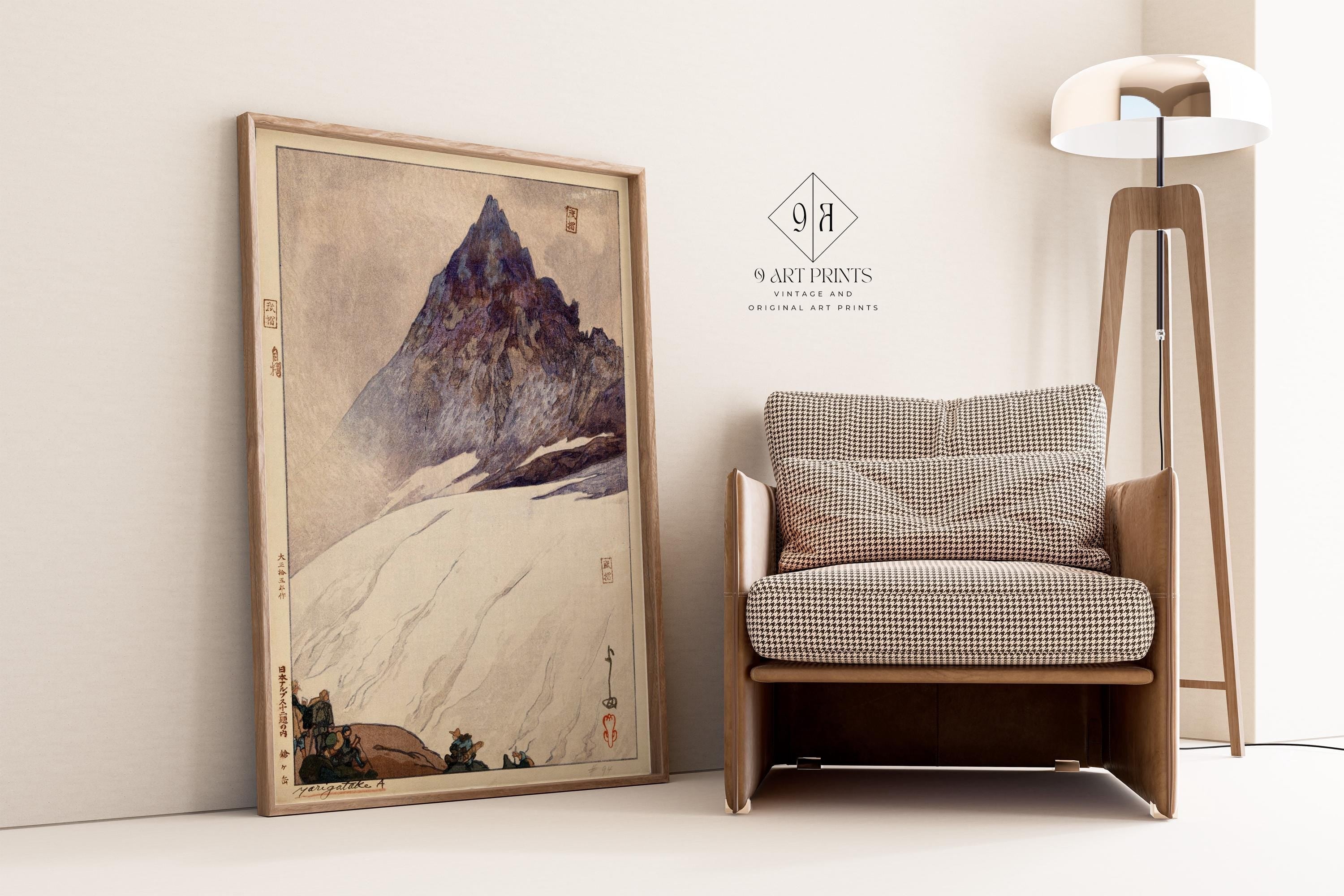 Hiroshi Yoshida Yarigadake Print: Japanese Woodblock Art, Mountain Ascent - 9ArtPrints