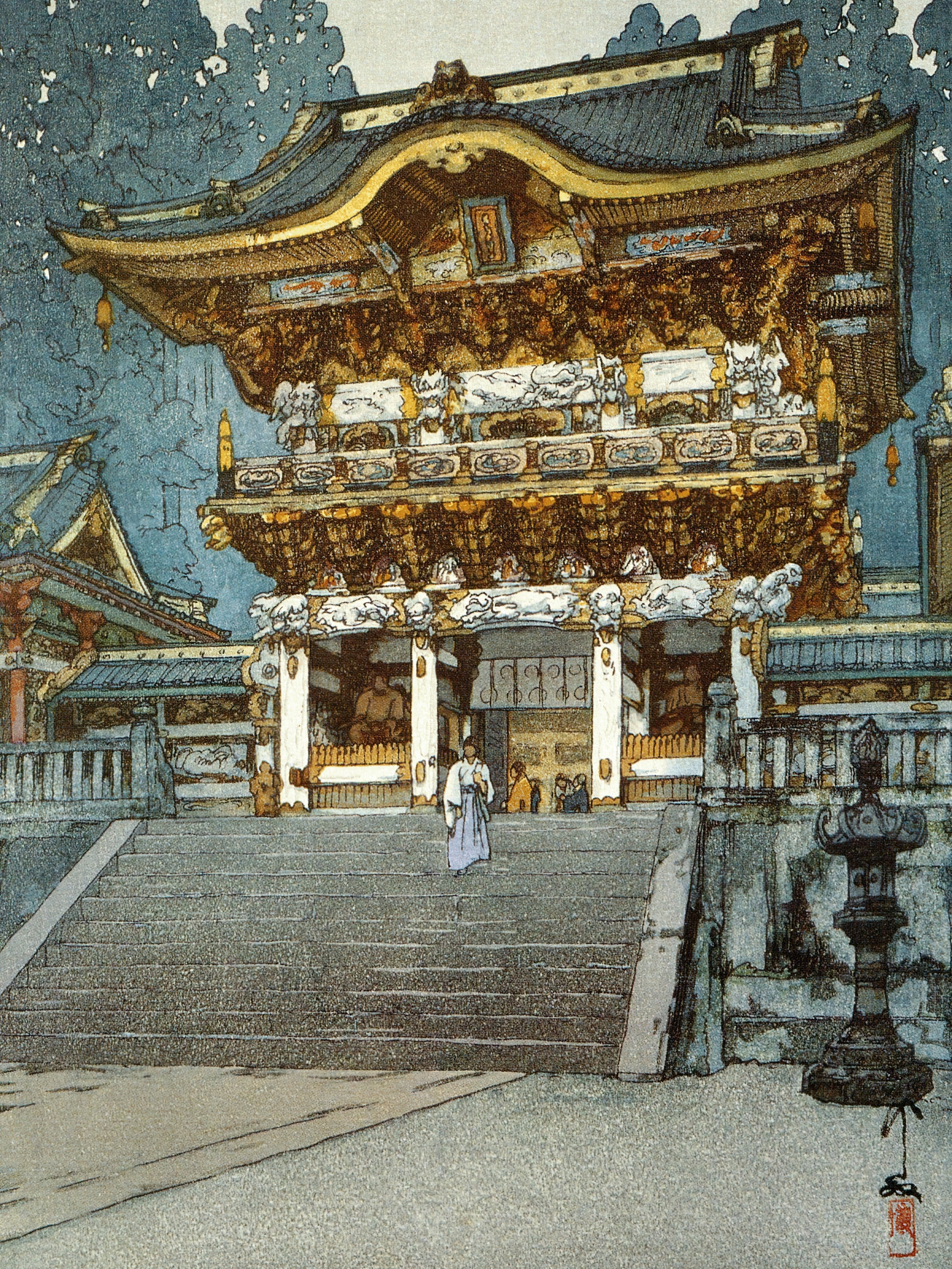 Hiroshi Yoshida — Yomeimon | Japanese Woodblock Print (Shin Hanga) - 9ArtPrints