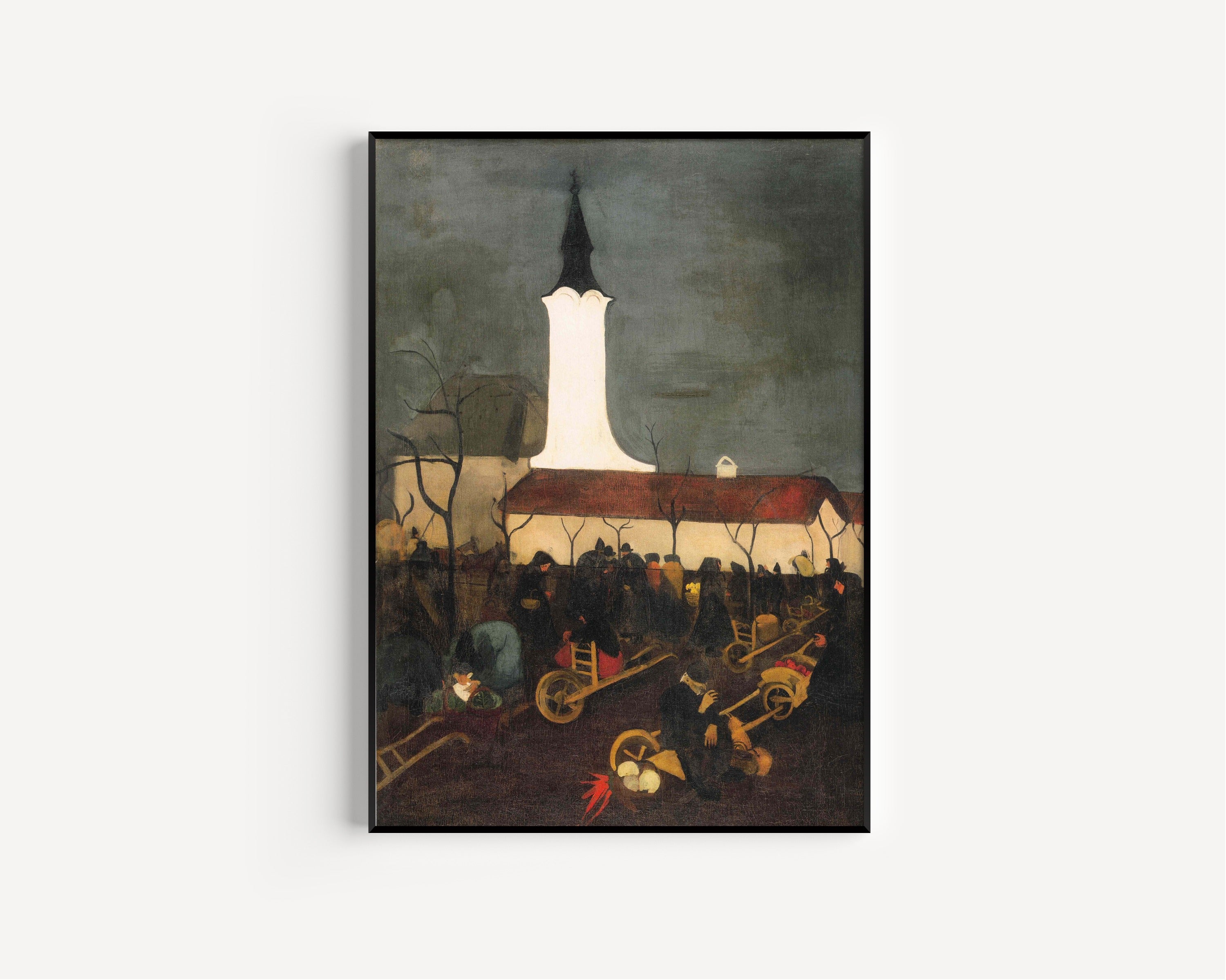 Amrita Sher-Gil — Hungarian Village Market | Fine Art Giclée Print
