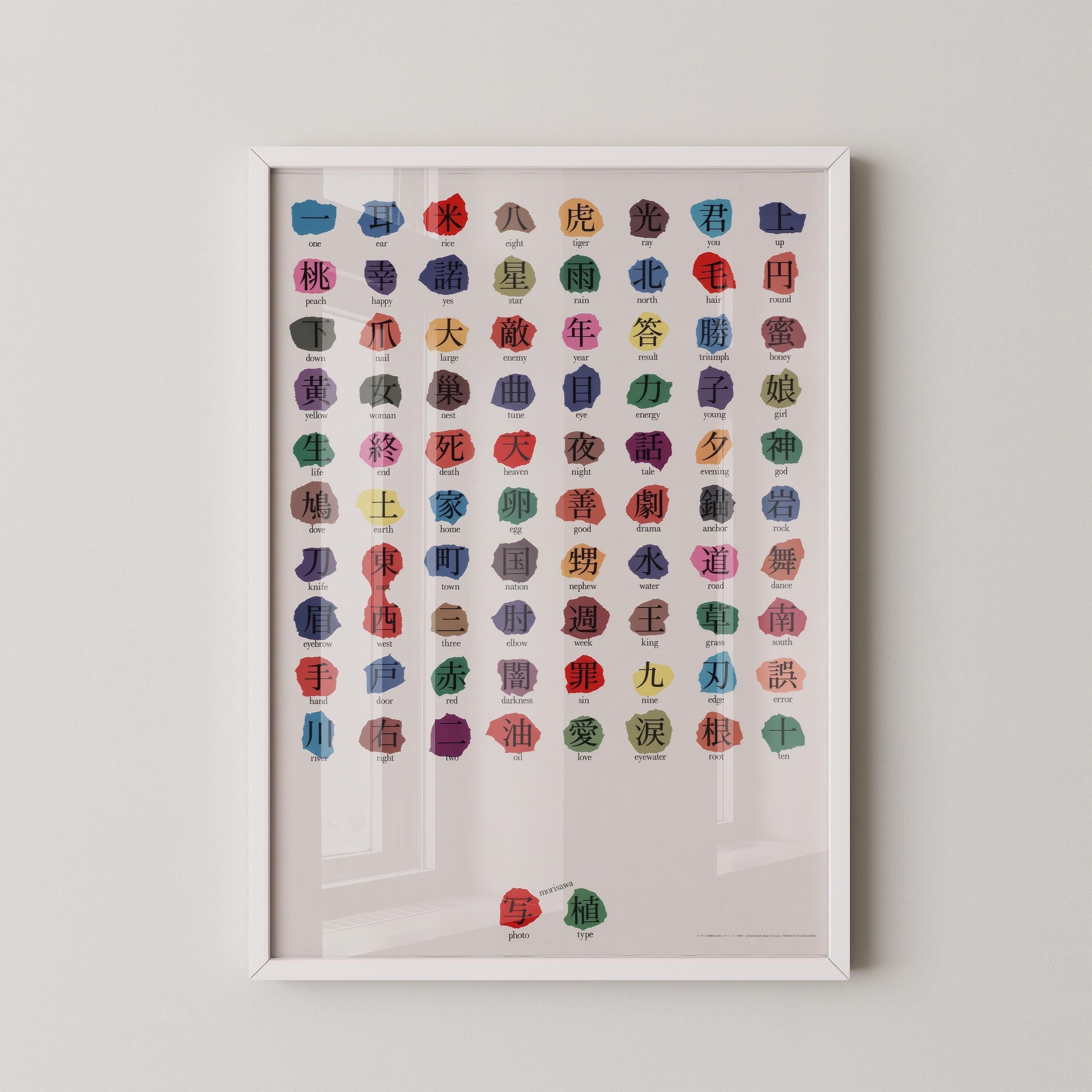 Ikko Tanaka - Morisawa Photosetting PREMIUM GICLÉE PRINT | Minimalist, Japanese, Typography Poster (Available framed or unframed) - 9ArtPrints