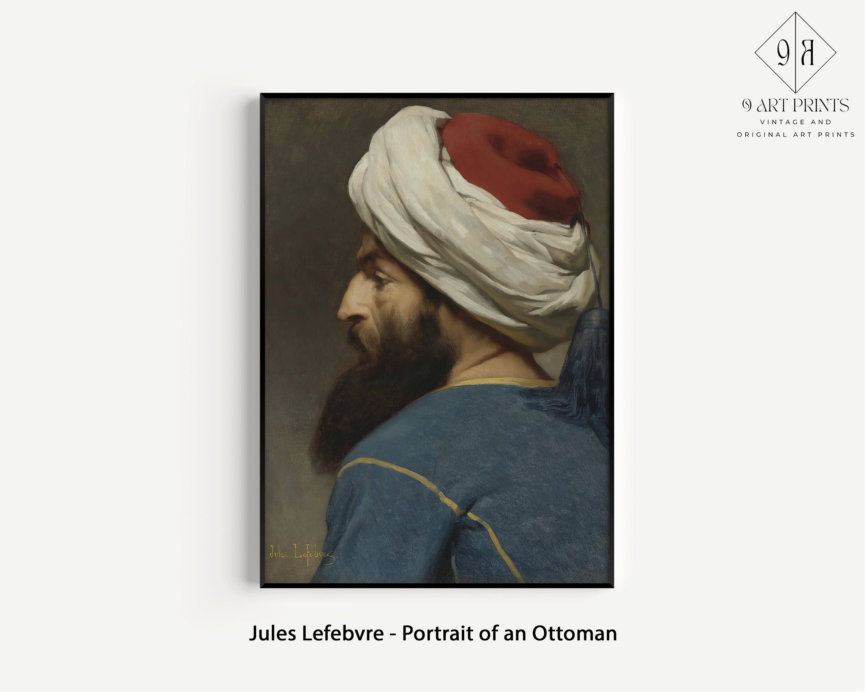 Gallery Wall Set of 9 Orientalist Art Prints | Jean-Leon Gerome, Rudolf Ernst and Jules Lefebvre (available framed or unframed)