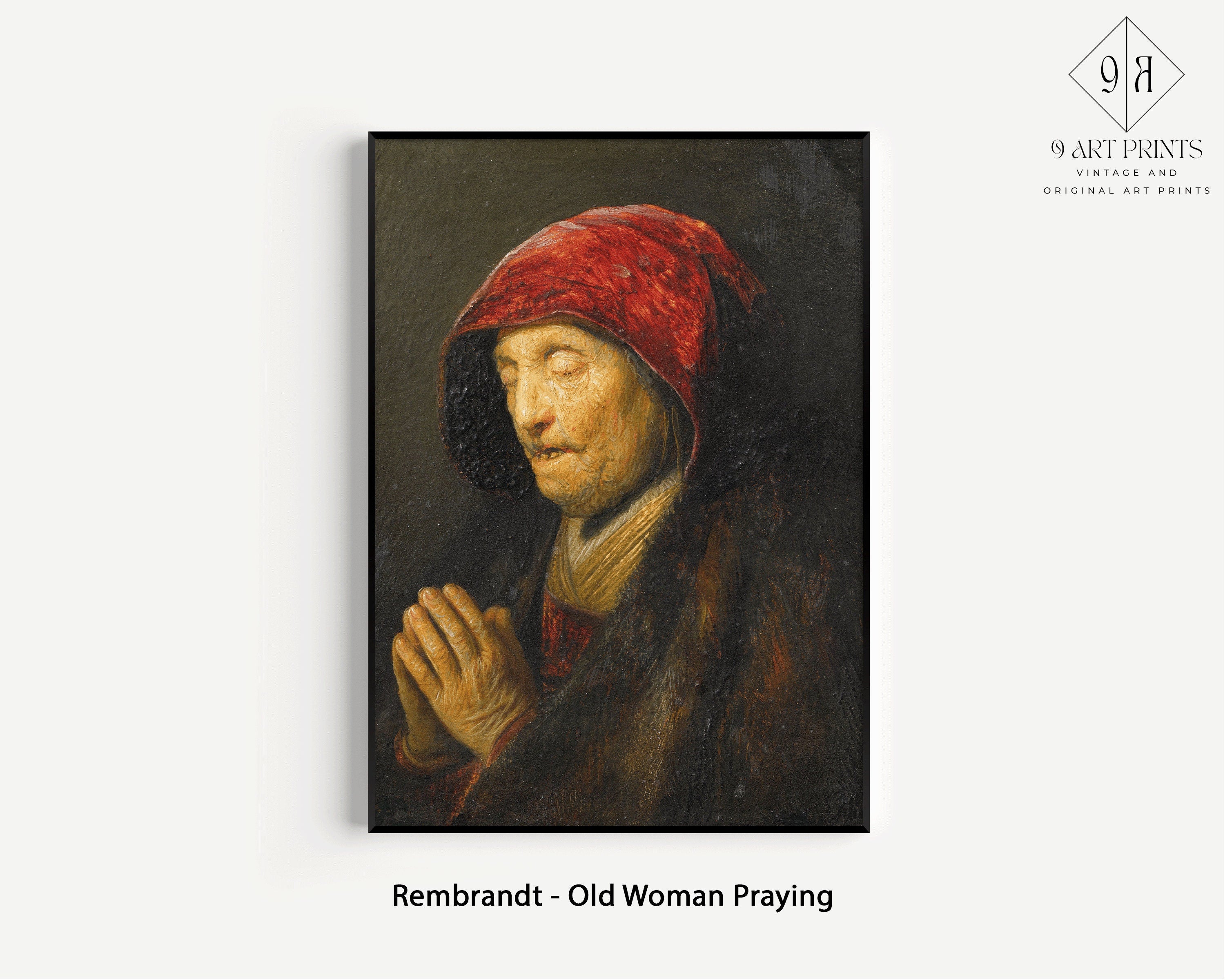 Gallery Wall Set of 9 Dark Academia Art Prints | Vermeer, Rembrandt, Van Huysum and Vernet (available framed or unframed)