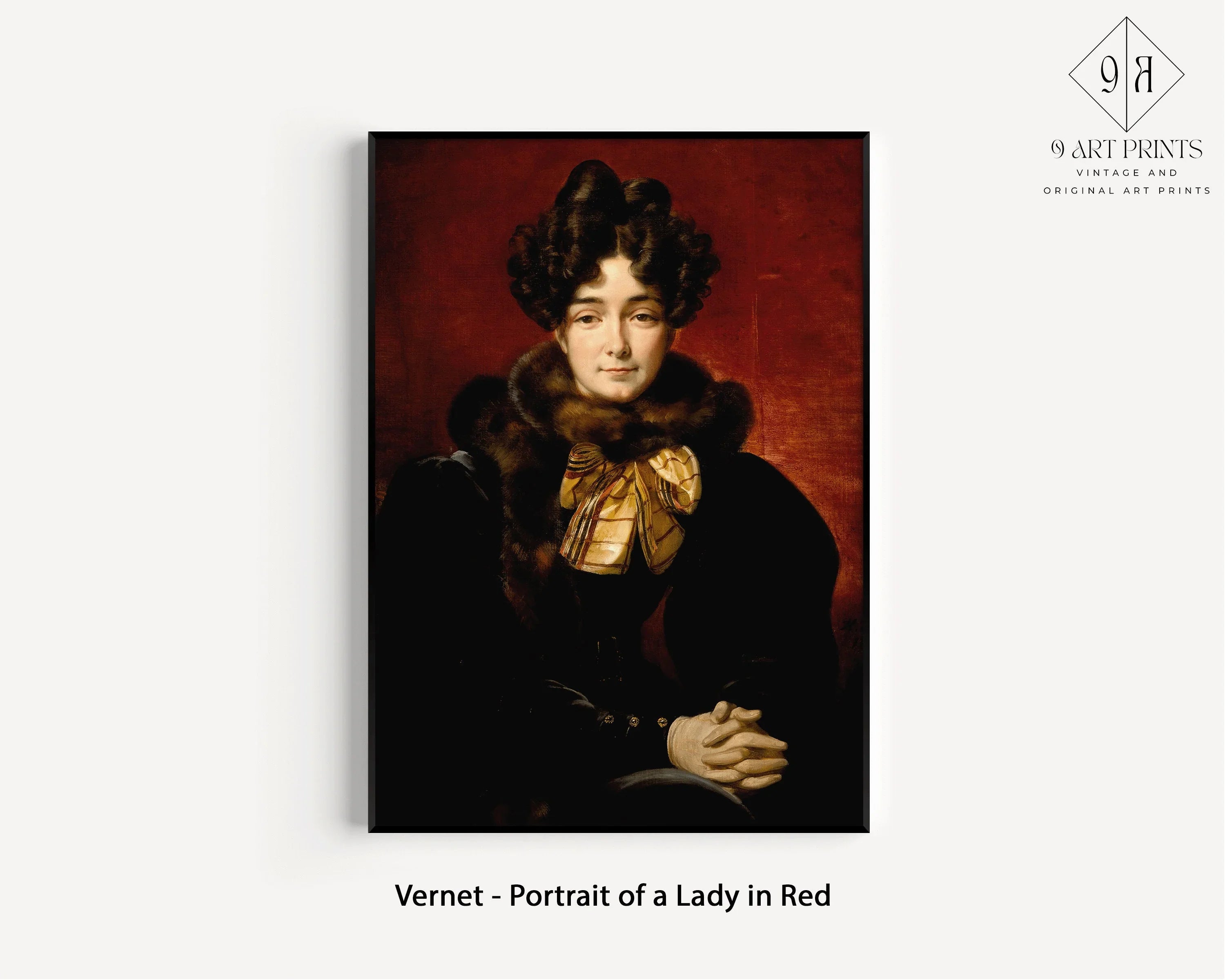 Gallery Wall Set of 9 Dark Academia Art Prints | Vermeer, Rembrandt, Van Huysum and Vernet (available framed or unframed)