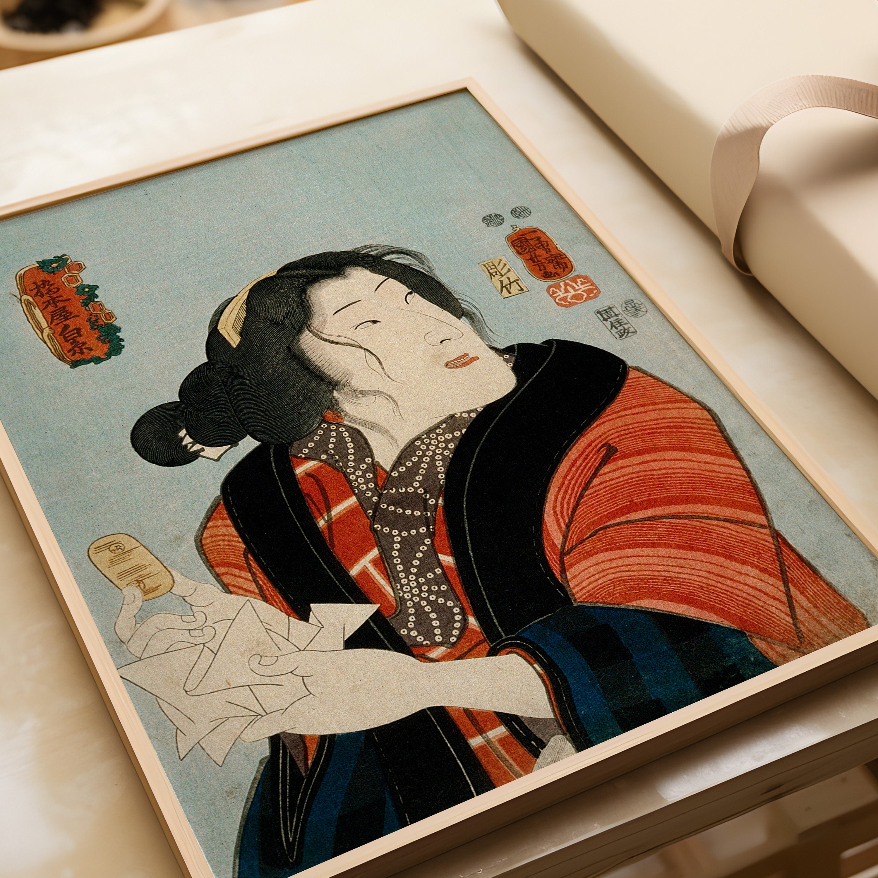 Gallery Wall Set of 9 Vintage Japanese Art Prints | Utagawa Kuniyoshi, Ohara Koson and Goyo Hashiguchi (available framed or unframed)
