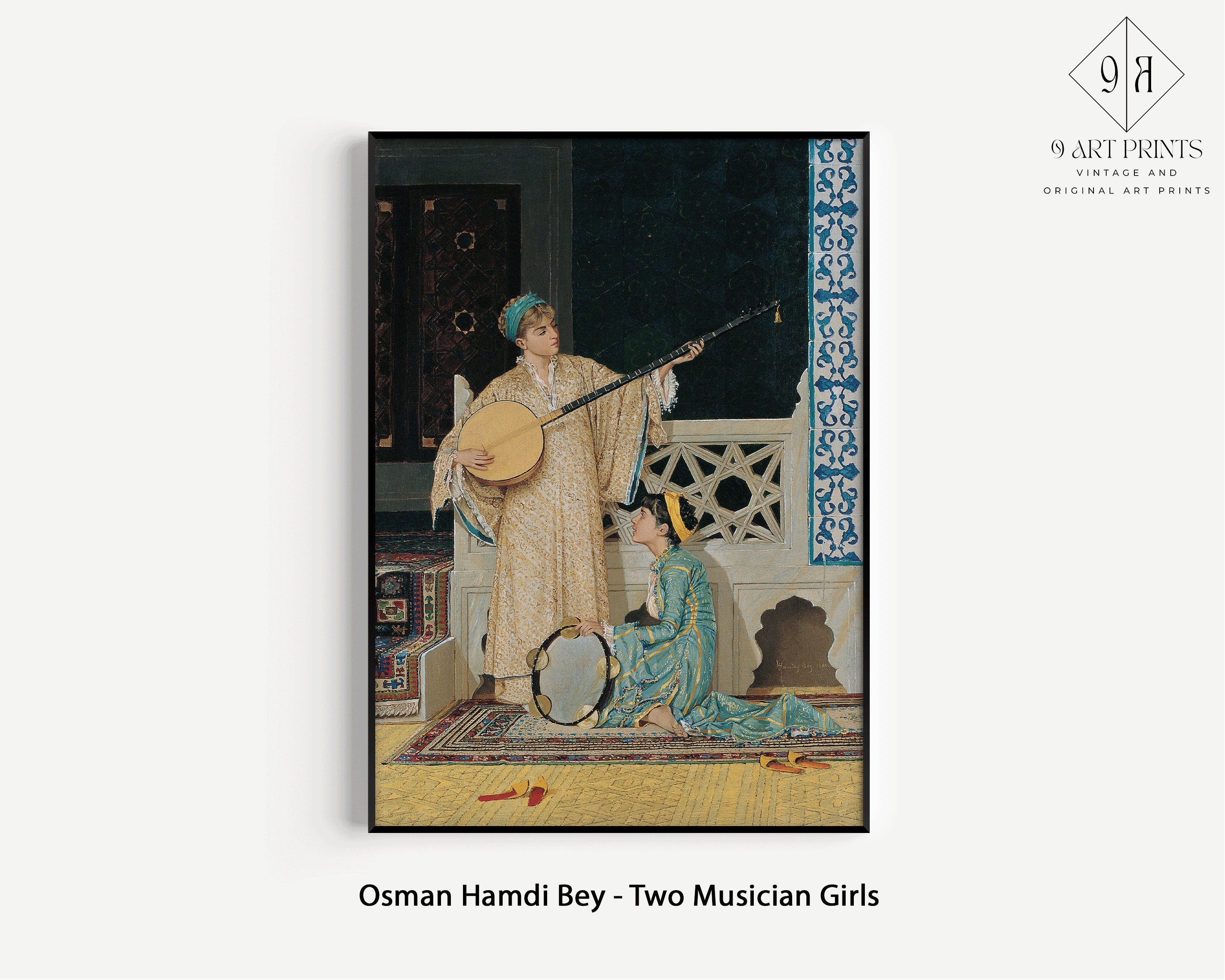 Gallery Wall Set of 9 Orientalist Art Prints | Jean-Leon Gerome, Rudolf Ernst and Jules Lefebvre (available framed or unframed)