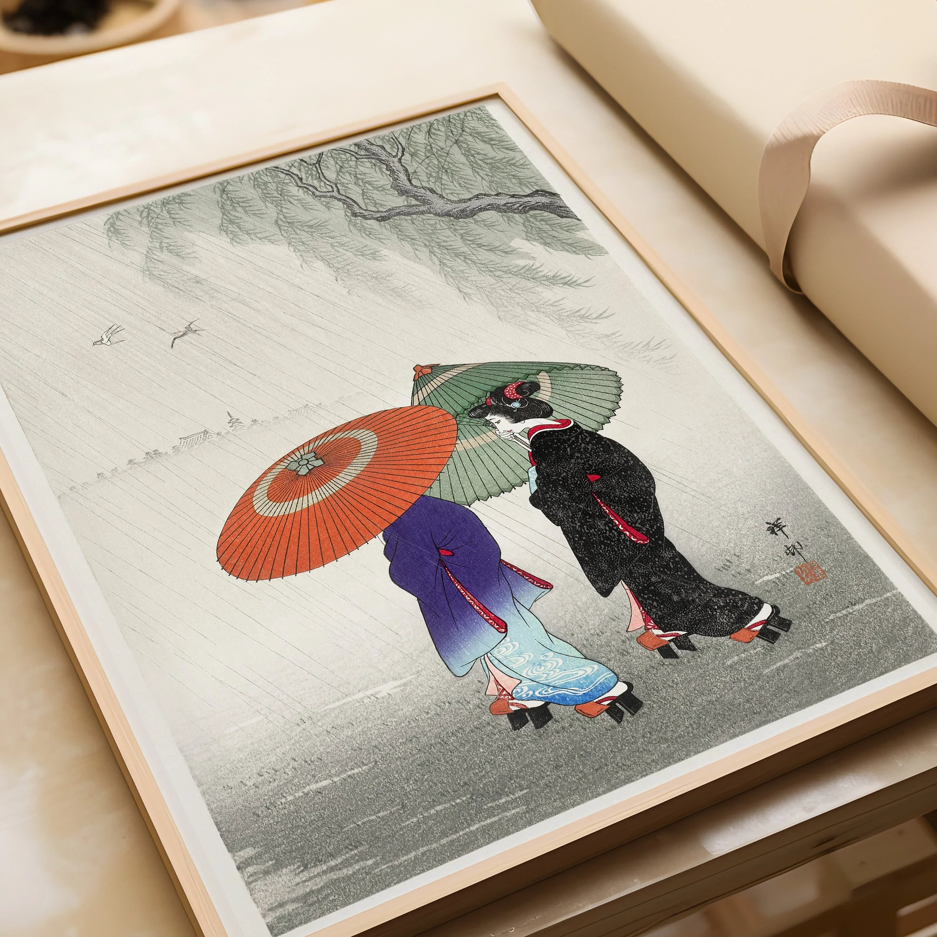 Gallery Wall Set of 9 Vintage Japanese Art Prints | Utagawa Kuniyoshi, Ohara Koson and Goyo Hashiguchi (available framed or unframed)