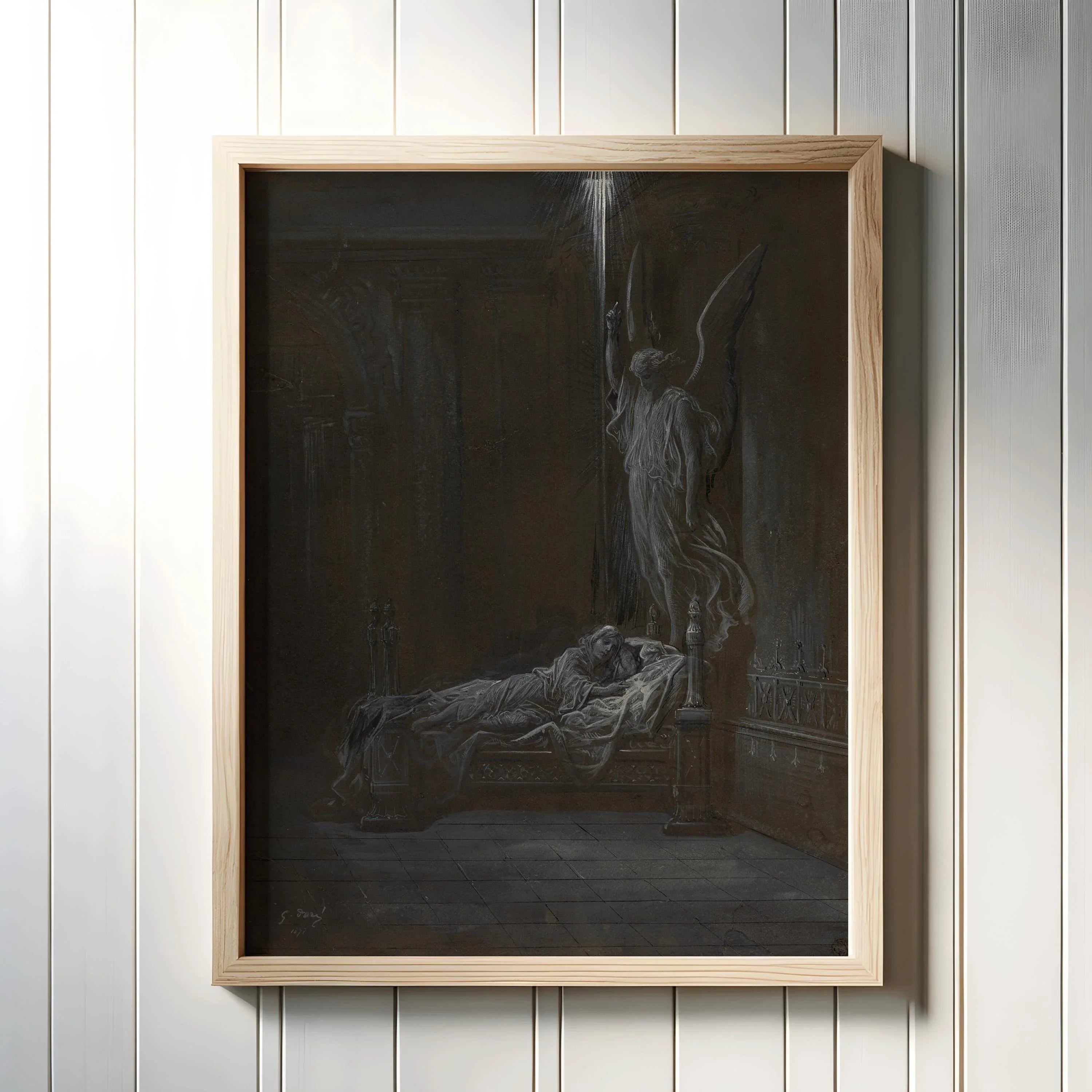 Dark Visions - A Curated Set of 9 Mythical and Spiritual Works by Doré, Blake, Pisan & Vedder (available handframed or unframed)