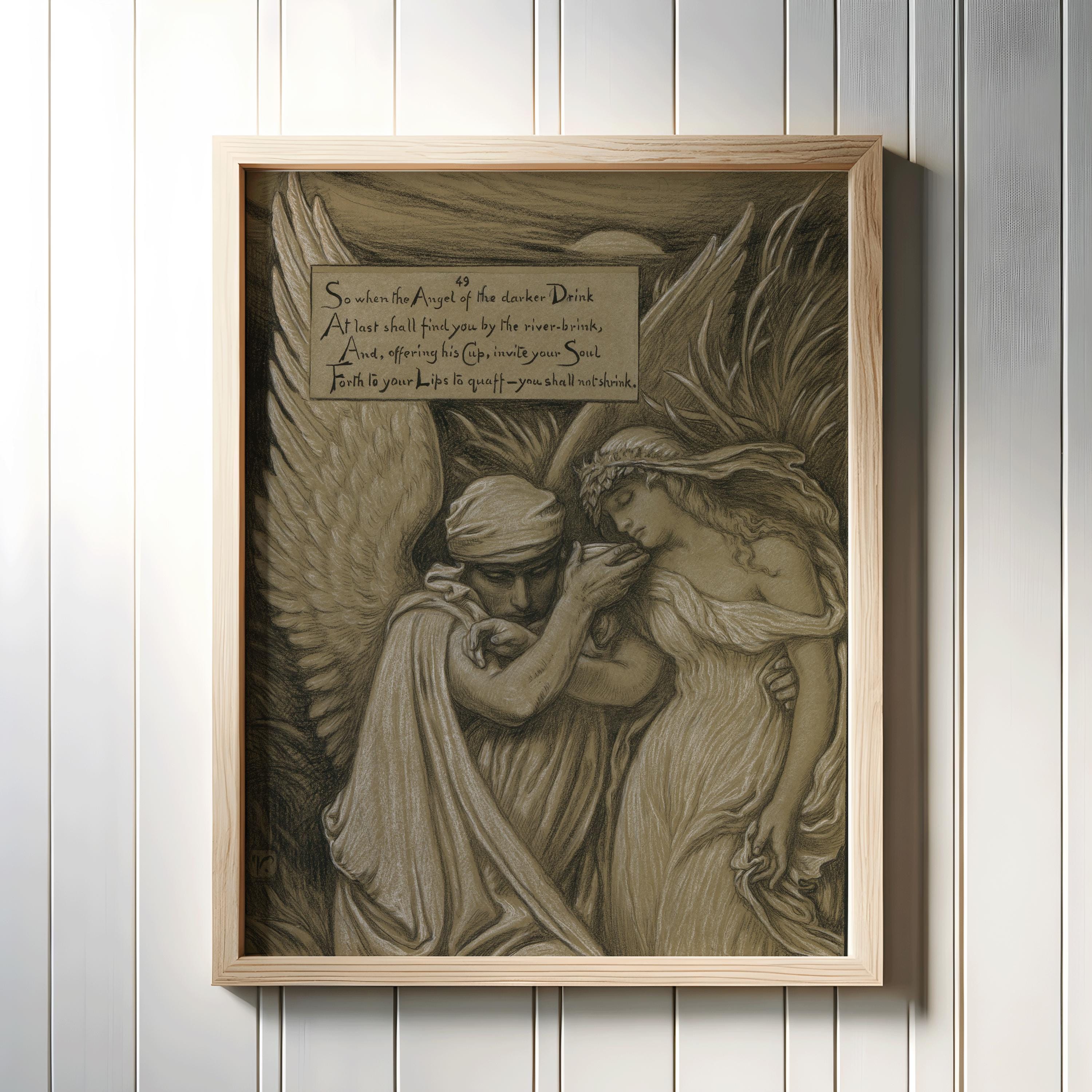 Dark Visions - A Curated Set of 9 Mythical and Spiritual Works by Doré, Blake, Pisan & Vedder (available handframed or unframed)