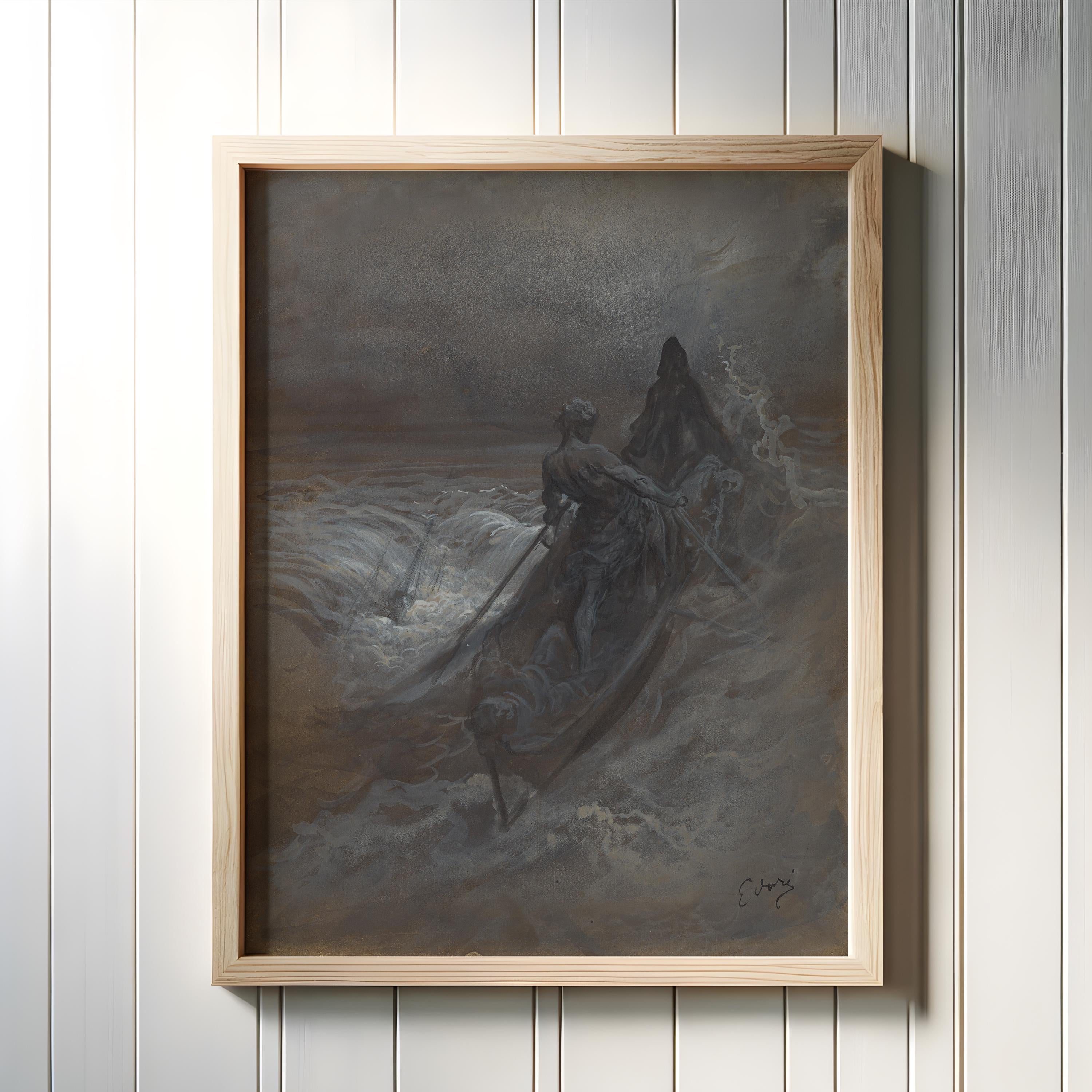 Dark Visions - A Curated Set of 9 Mythical and Spiritual Works by Doré, Blake, Pisan & Vedder (available handframed or unframed)