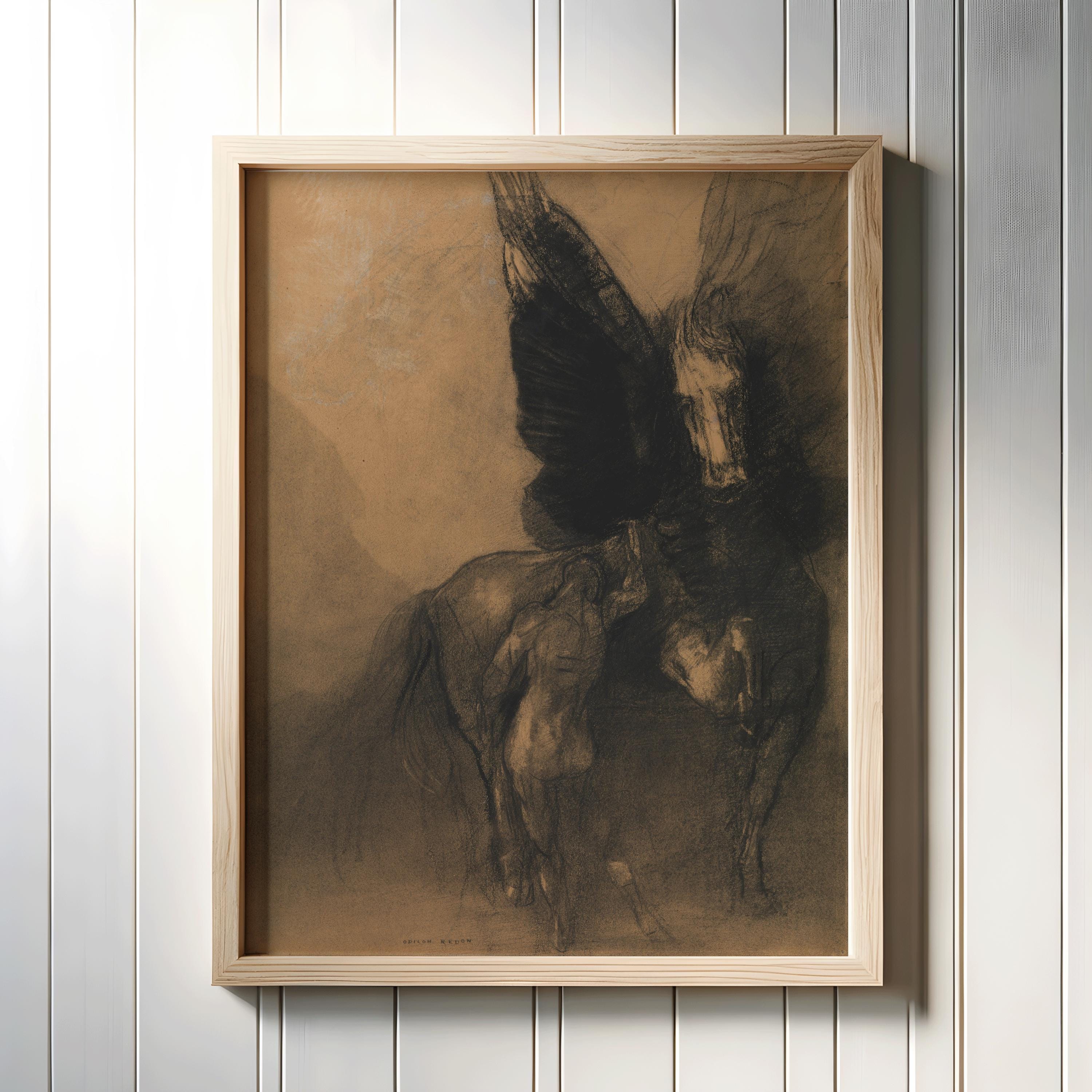 Dark Visions - A Curated Set of 9 Mythical and Spiritual Works by Doré, Blake, Pisan & Vedder (available handframed or unframed)