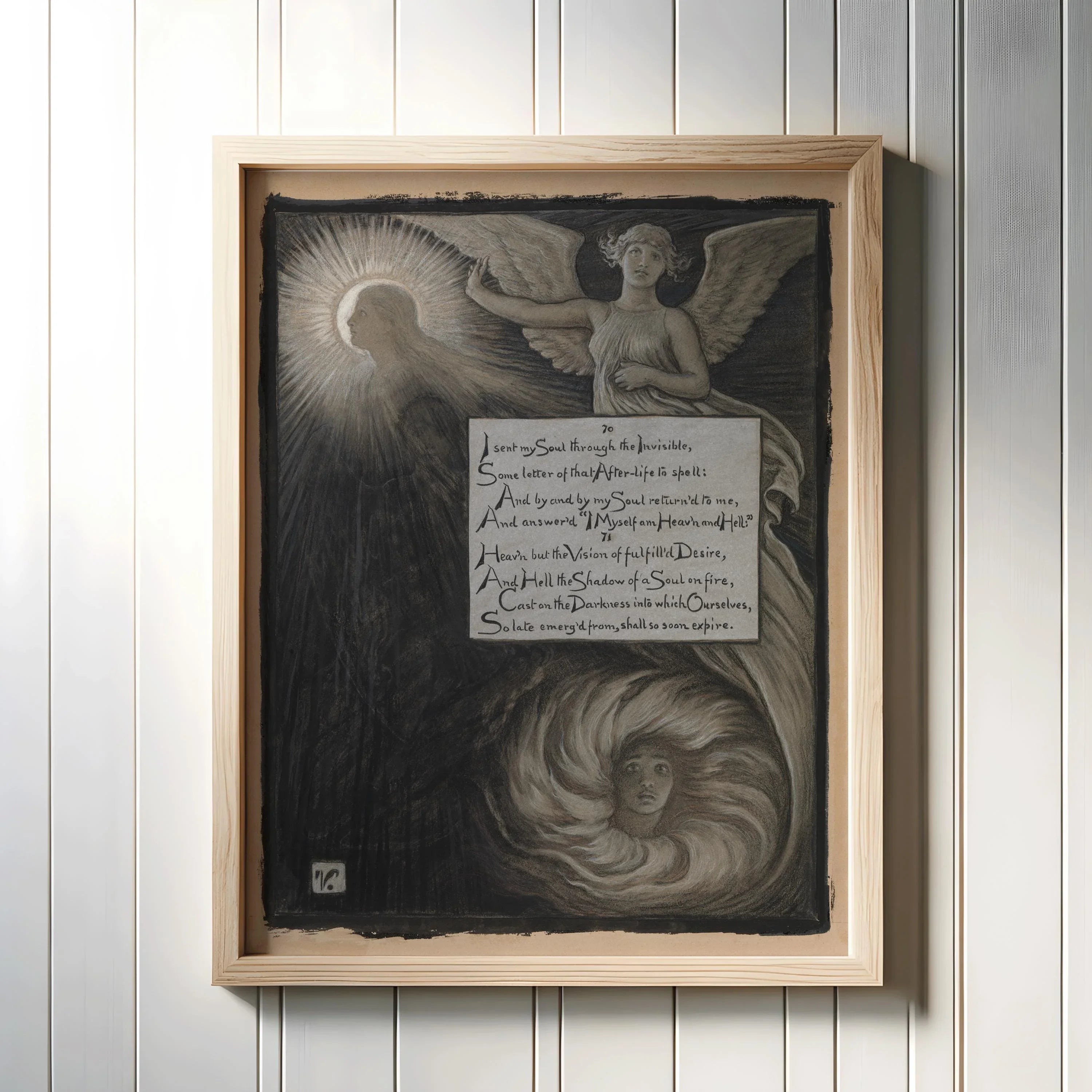 Dark Visions - A Curated Set of 9 Mythical and Spiritual Works by Doré, Blake, Pisan & Vedder (available handframed or unframed)
