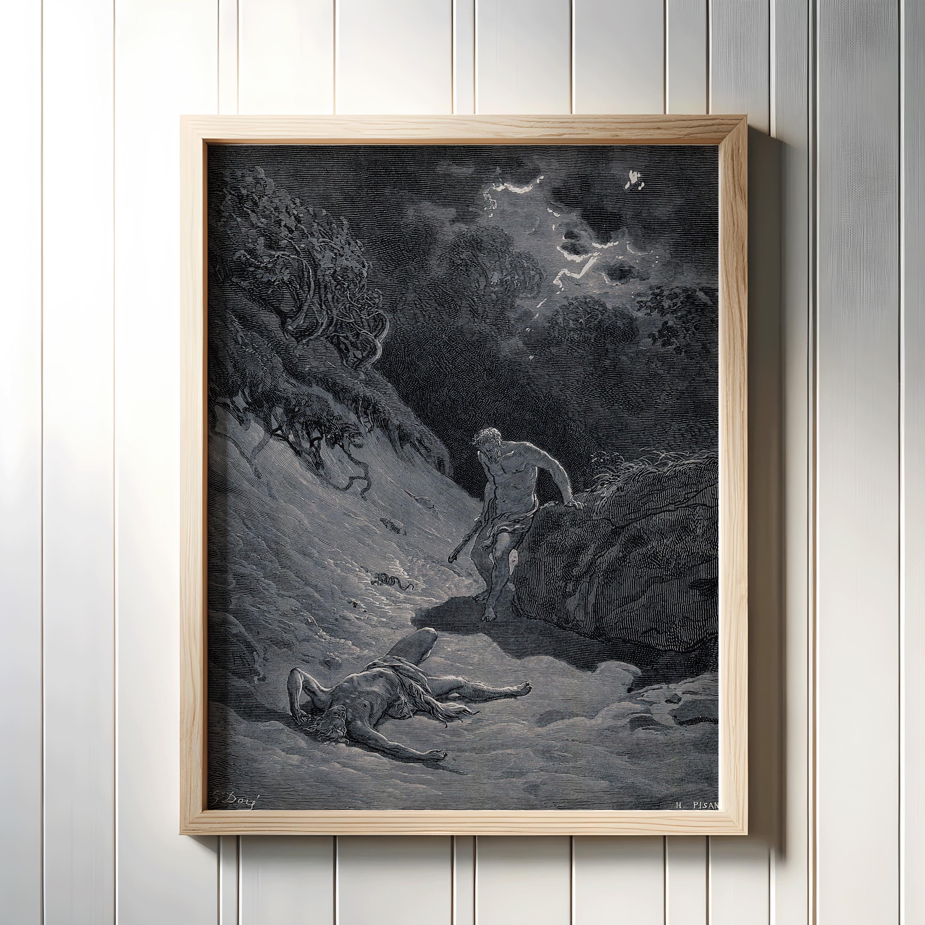 Dark Visions - A Curated Set of 9 Mythical and Spiritual Works by Doré, Blake, Pisan & Vedder (available handframed or unframed)