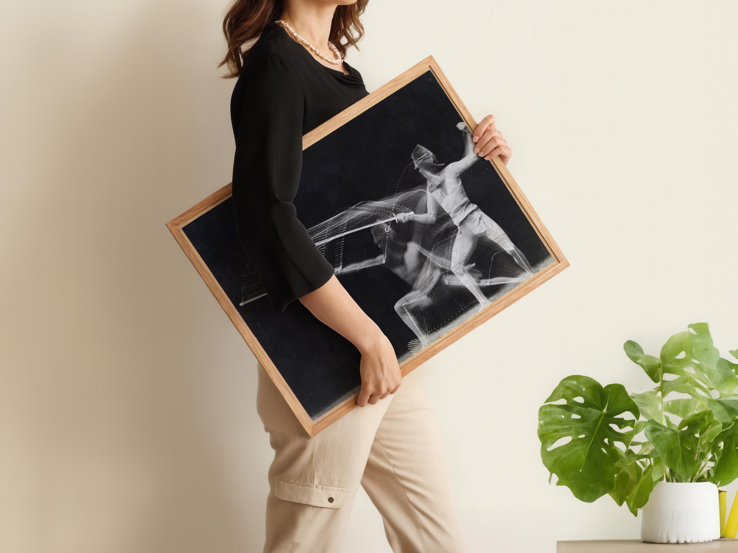 Fencer : Famous Vintage Black and White Vintage Photograph Giclée Print