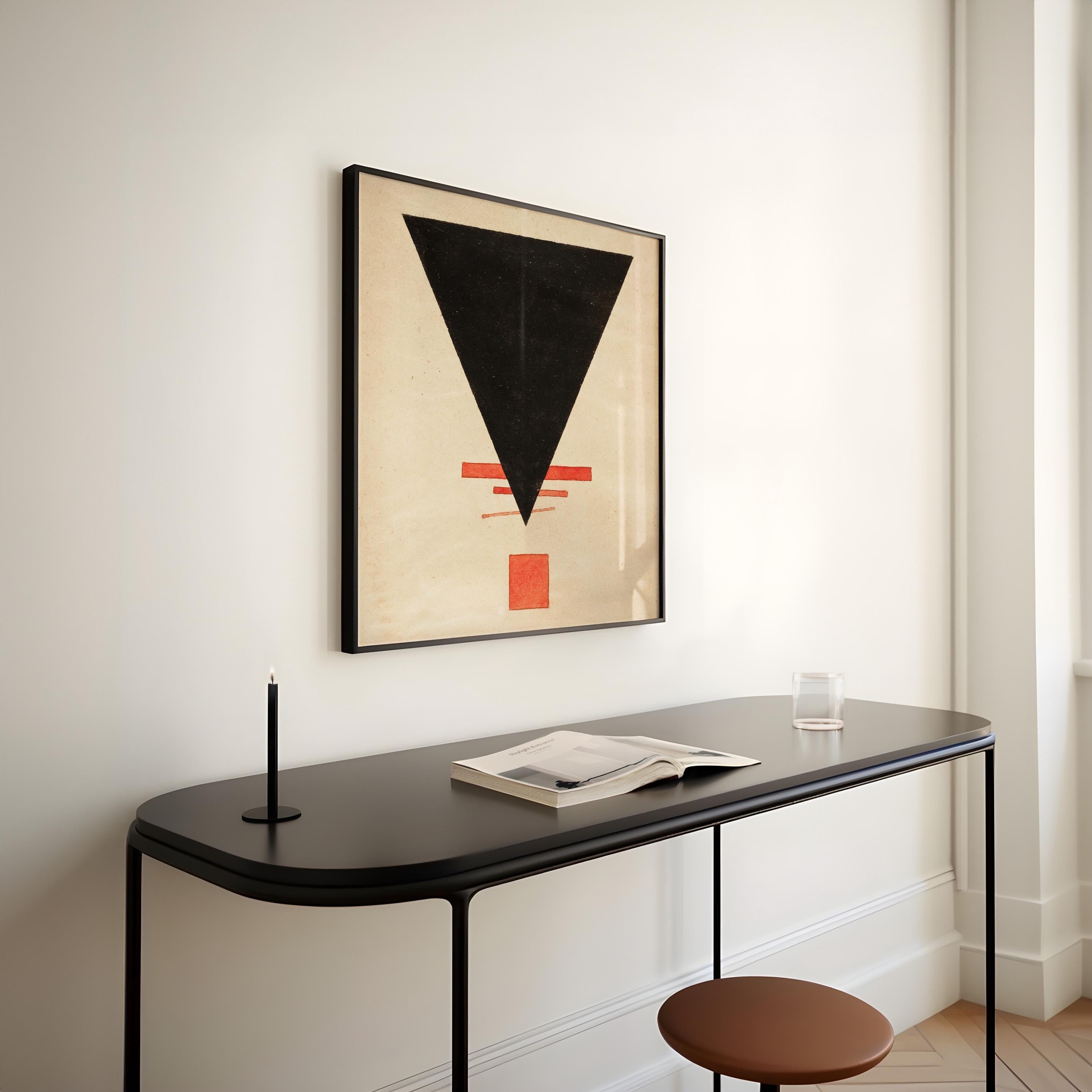 Ilya Chashnik - Suprematism PREMIUM GICLÉE PRINT | Vintage Mid - century Modern Abstract Art Print in Black and Red (available framed) 1x1 - 9ArtPrints