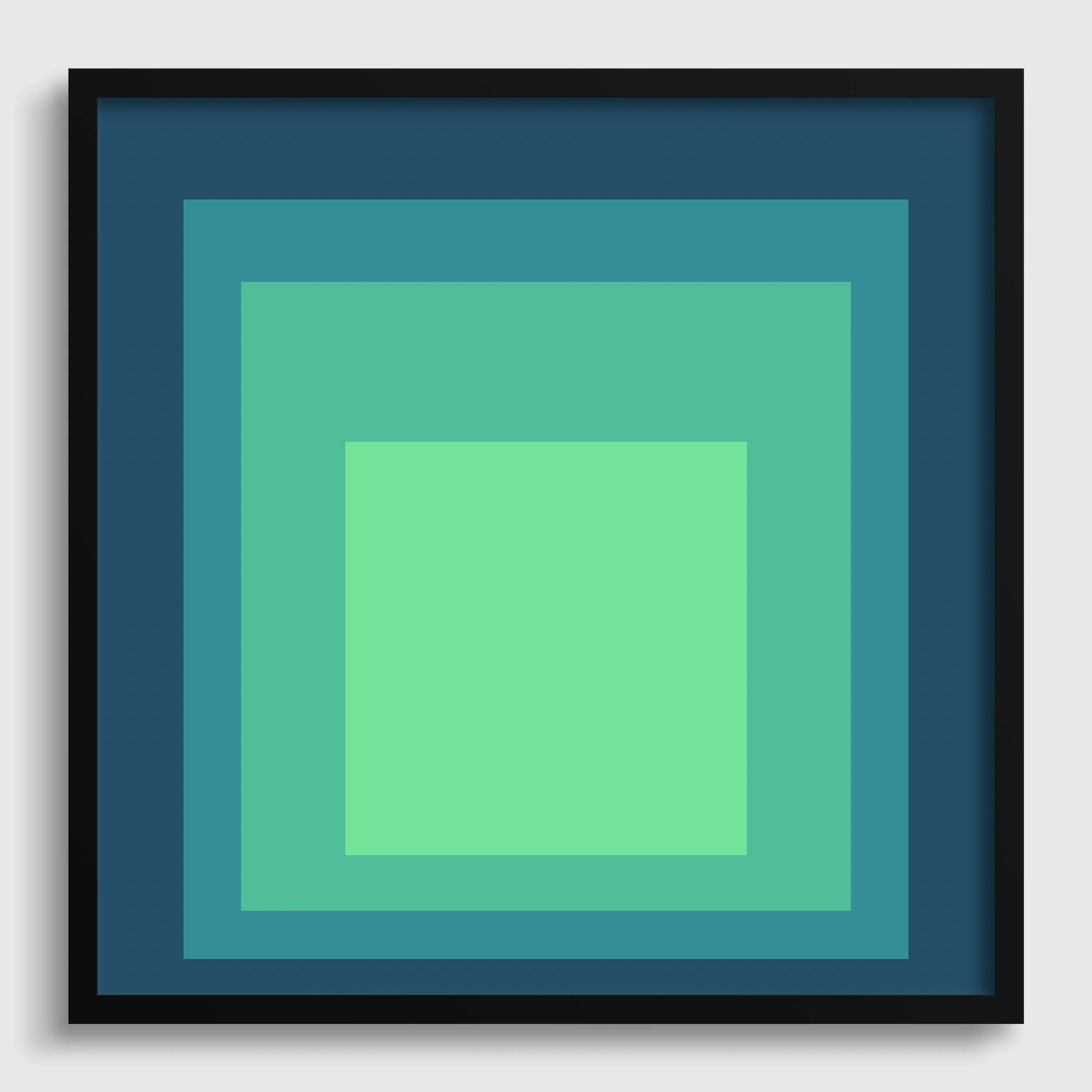 Inspired by Josef Albers - Sarah - Homage to the Square Giclee Print: Mid - Century Modern Art - 9ArtPrints