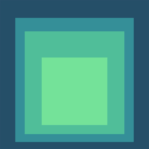Inspired by Josef Albers - Sarah - Homage to the Square Giclee Print: Mid - Century Modern Art - 9ArtPrints