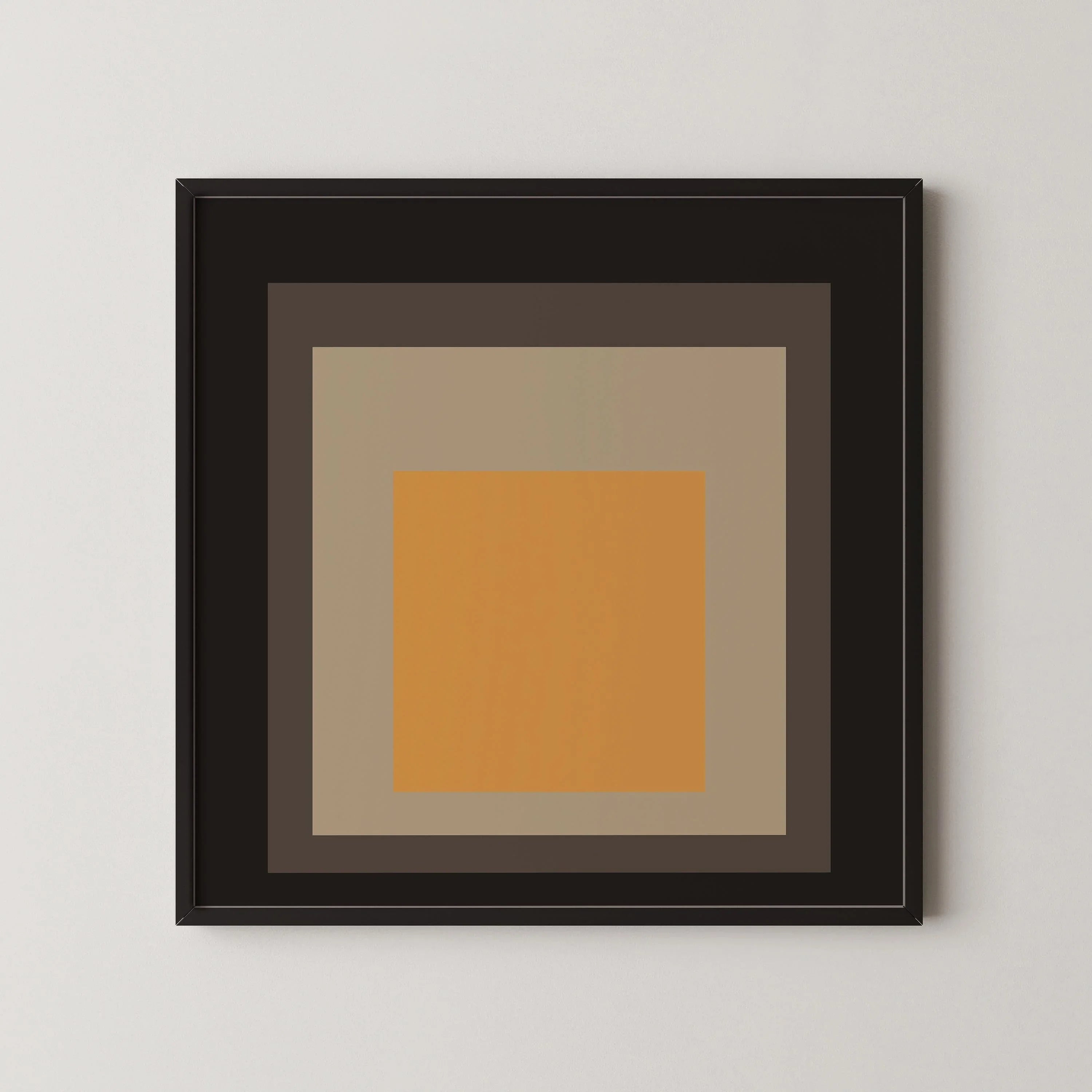 Inspired by Josef Albers - Thousand - Year Egg - 'Homage to the Square' Giclee Print: Mid - Century Modern Art - 9ArtPrints