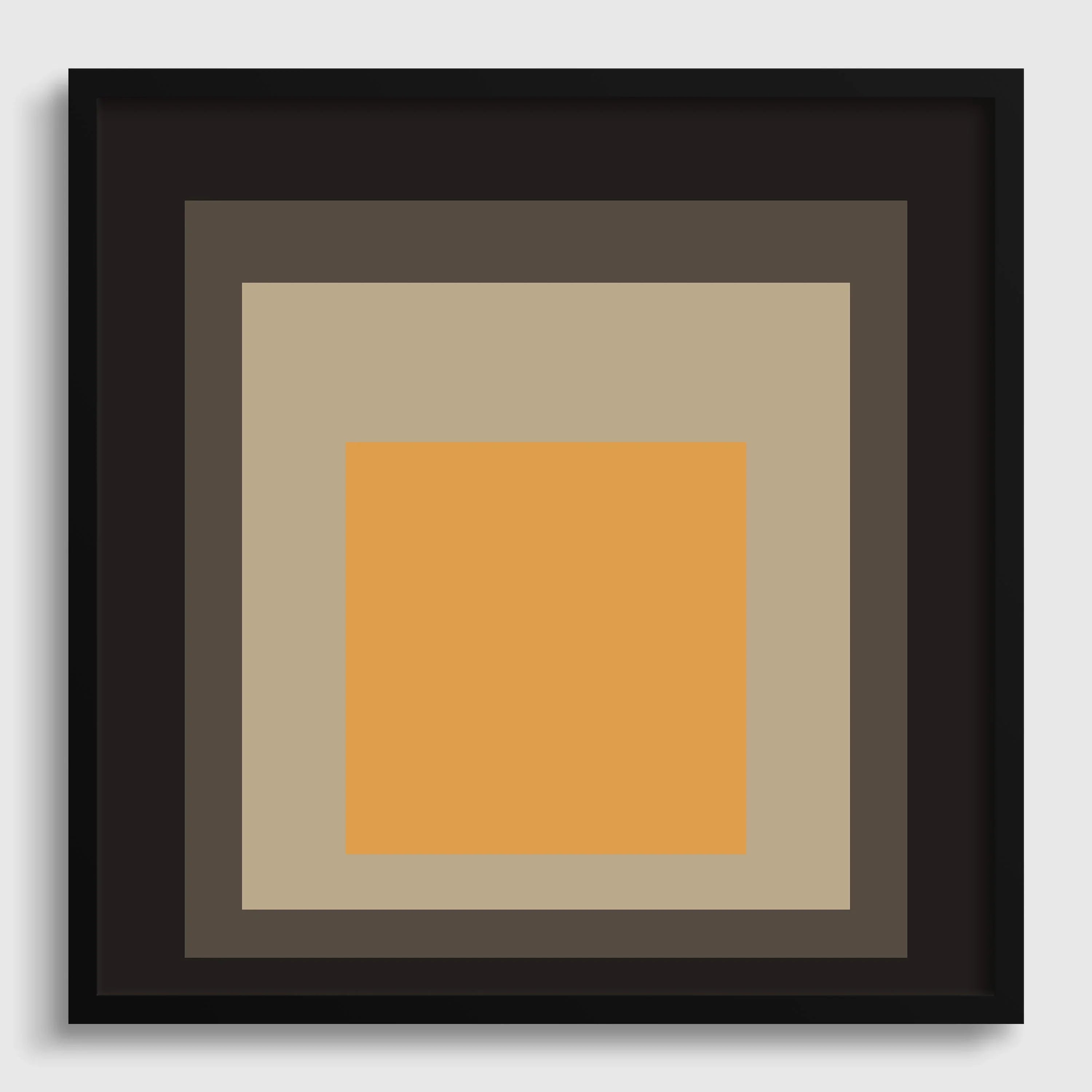 Inspired by Josef Albers - Thousand - Year Egg - 'Homage to the Square' Giclee Print: Mid - Century Modern Art - 9ArtPrints