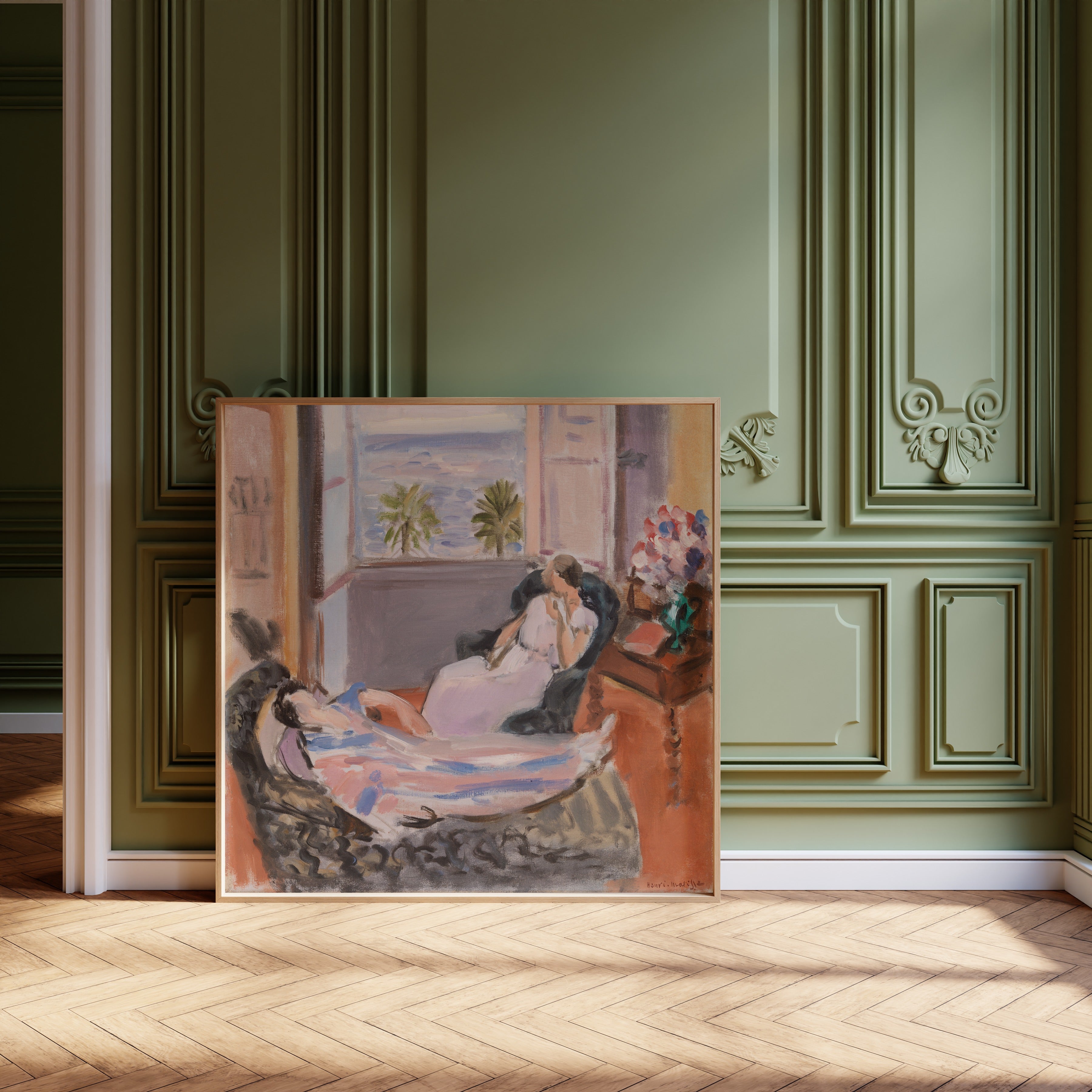 Henri Matisse — Interior with Two Figures, Open Window | Fine Art Print