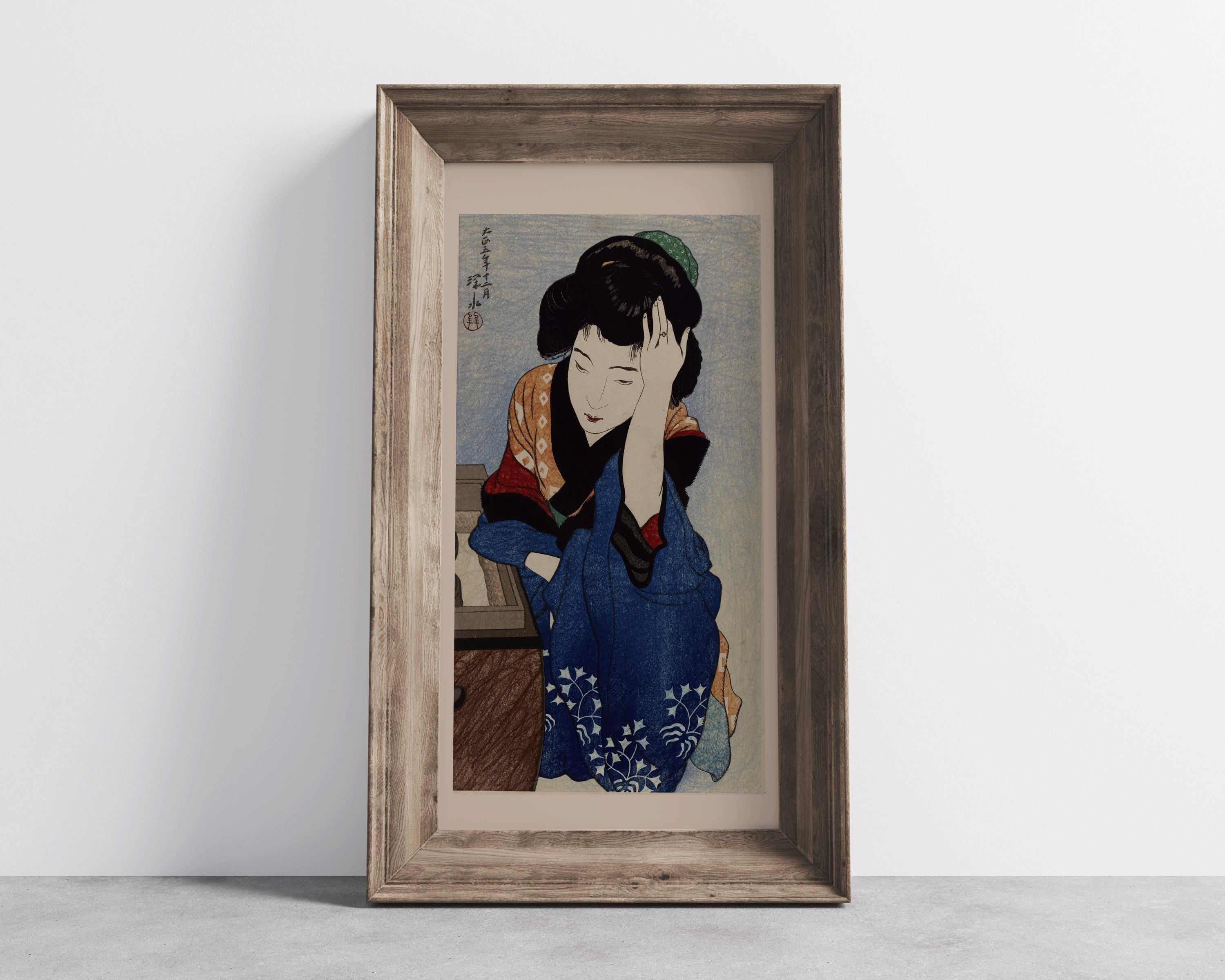 Ito Shinsui Courtesan Art Print: Vintage Japanese Woman Portrait - 9ArtPrints